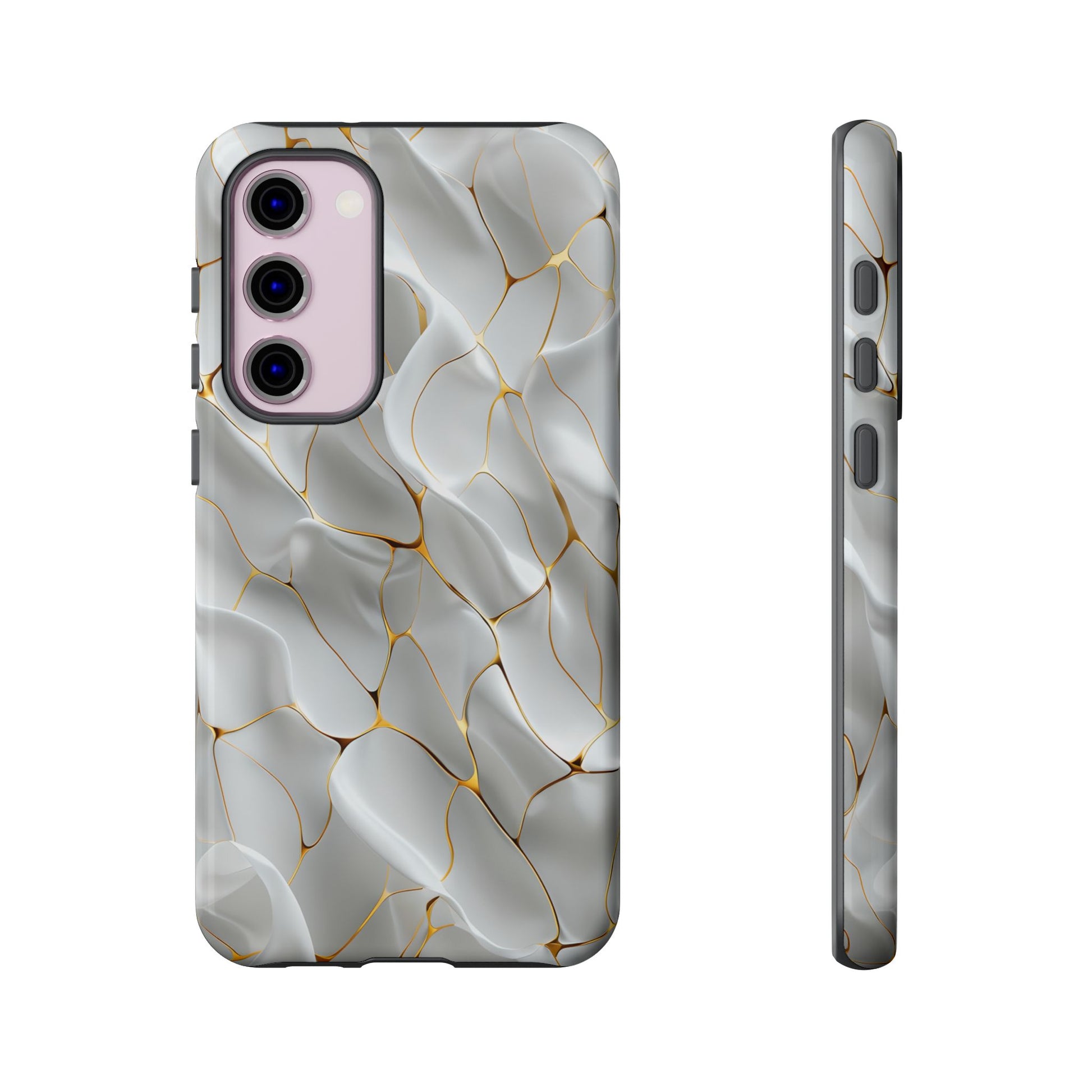 Elegant Phone Case with Golden Accents, Protective Mobile Cover, Stylish Tech Accessory, Perfect Gift for Any Occasion