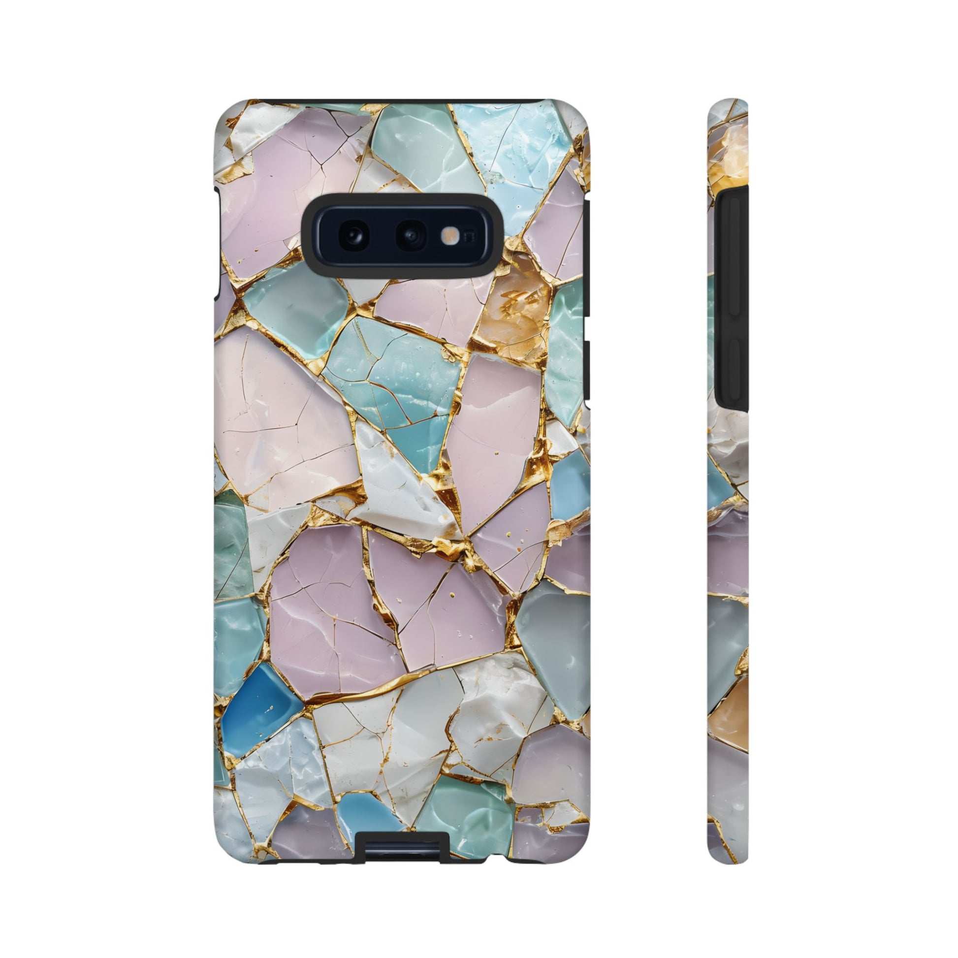 Colorful Phone Case - Tough Cases with Elegant Marble Design, Stylish Cover for Everyday Use, Gift for Her, Tech Accessory