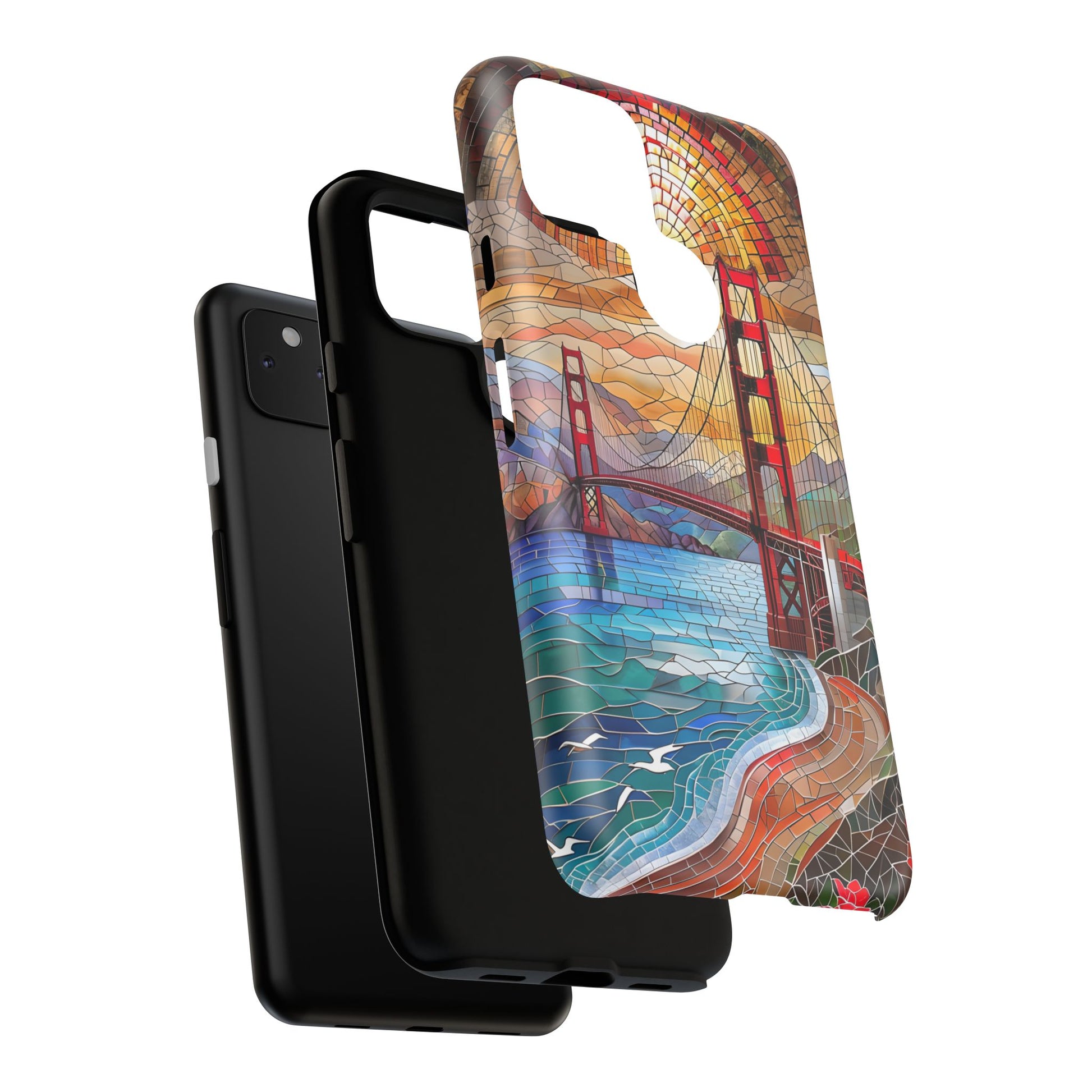 Golden Gate Bridge Phone Case, Artistic Phone Cover, Unique Gift for Travelers, Vibrant Cell Phone Accessory, Nature-Inspired Design