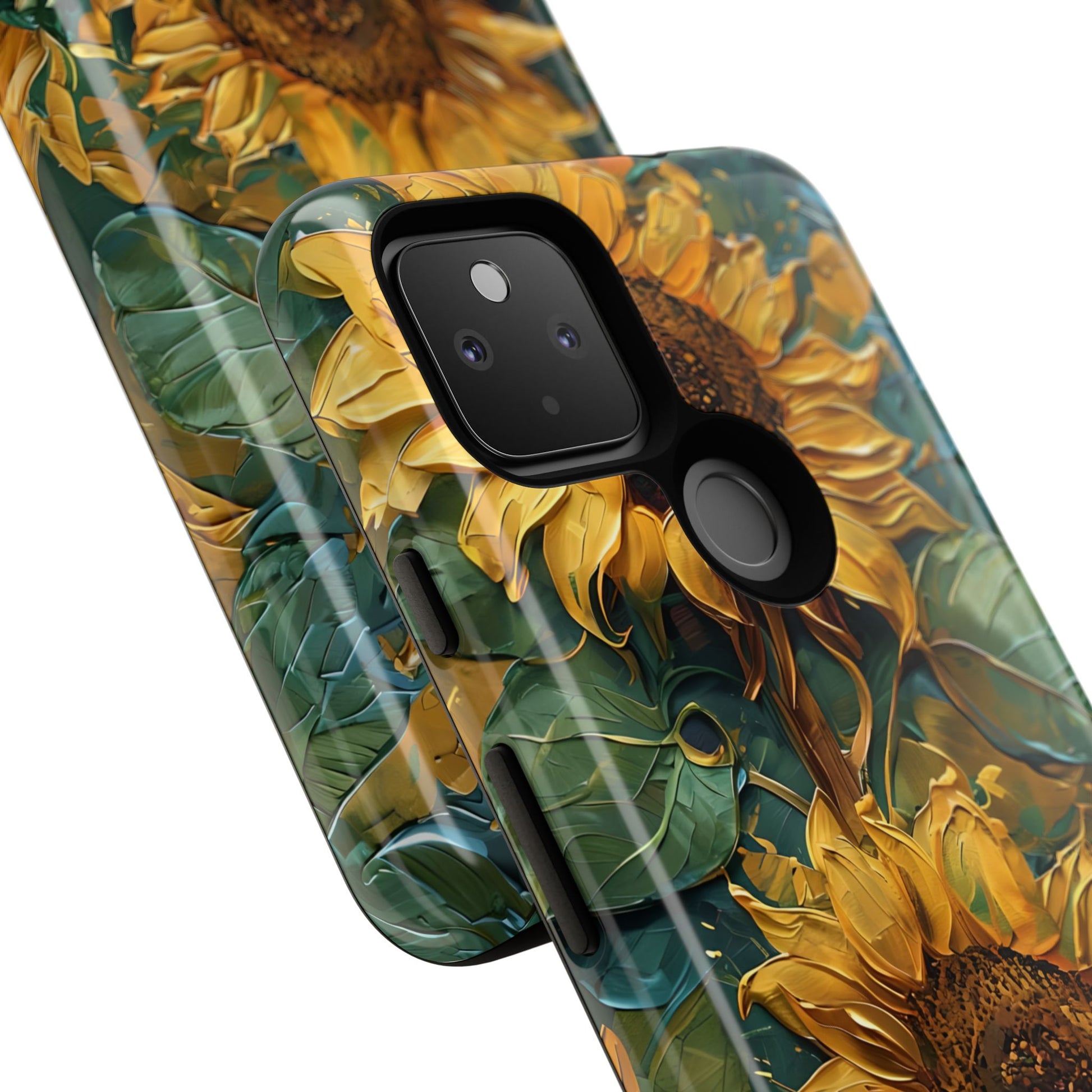 Sunflower Tough Phone Case - Floral Protection, Gift for Nature Lovers, Customizable, Summer Vibes, Eco-Friendly Accessories