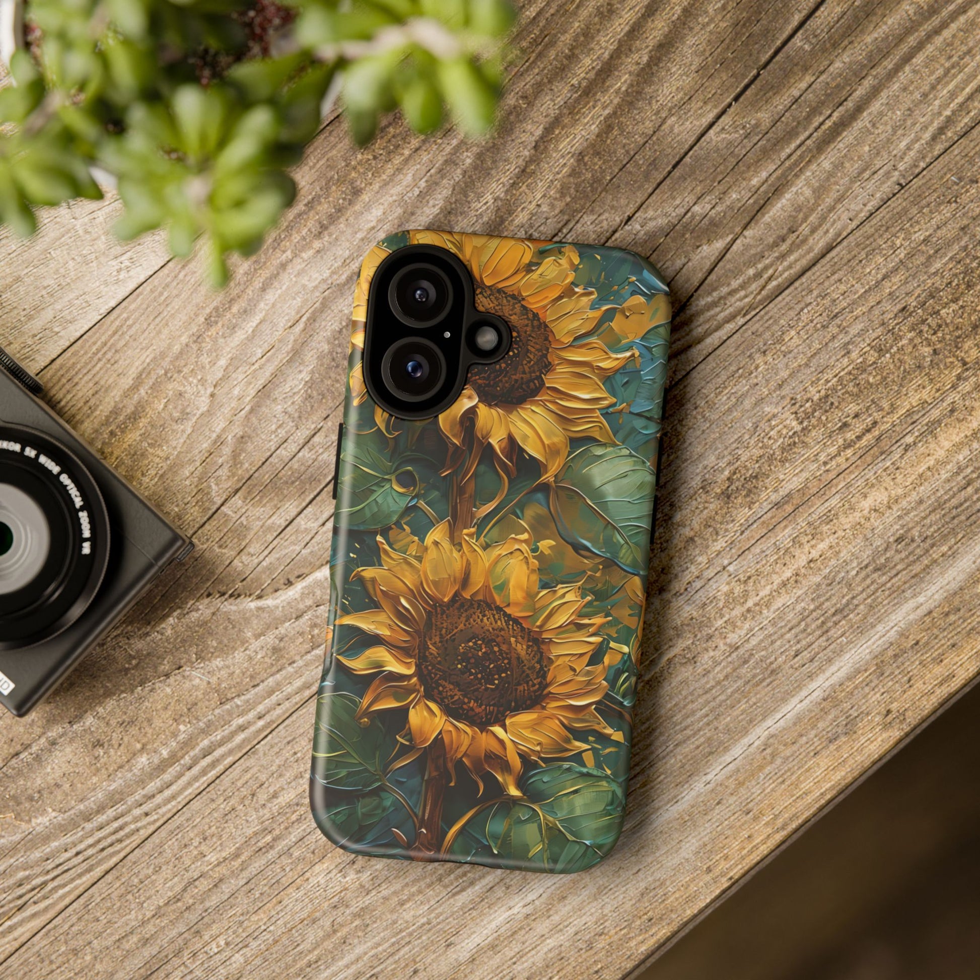 Sunflower Tough Phone Case - Floral Protection, Gift for Nature Lovers, Customizable, Summer Vibes, Eco-Friendly Accessories