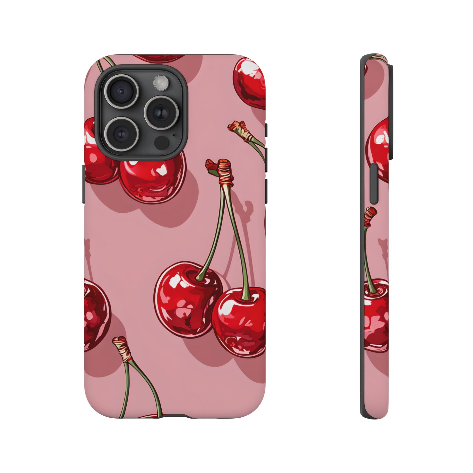 Cherry Blossom Phone Case, Tough Phone Cover, Cute Cherry Design, Summer Vibes, Phone Accessory, Gift for Her