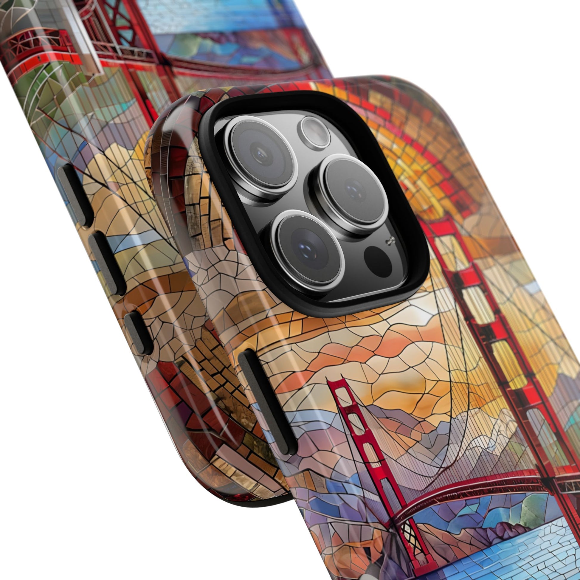 Golden Gate Bridge Phone Case, Artistic Phone Cover, Unique Gift for Travelers, Vibrant Cell Phone Accessory, Nature-Inspired Design