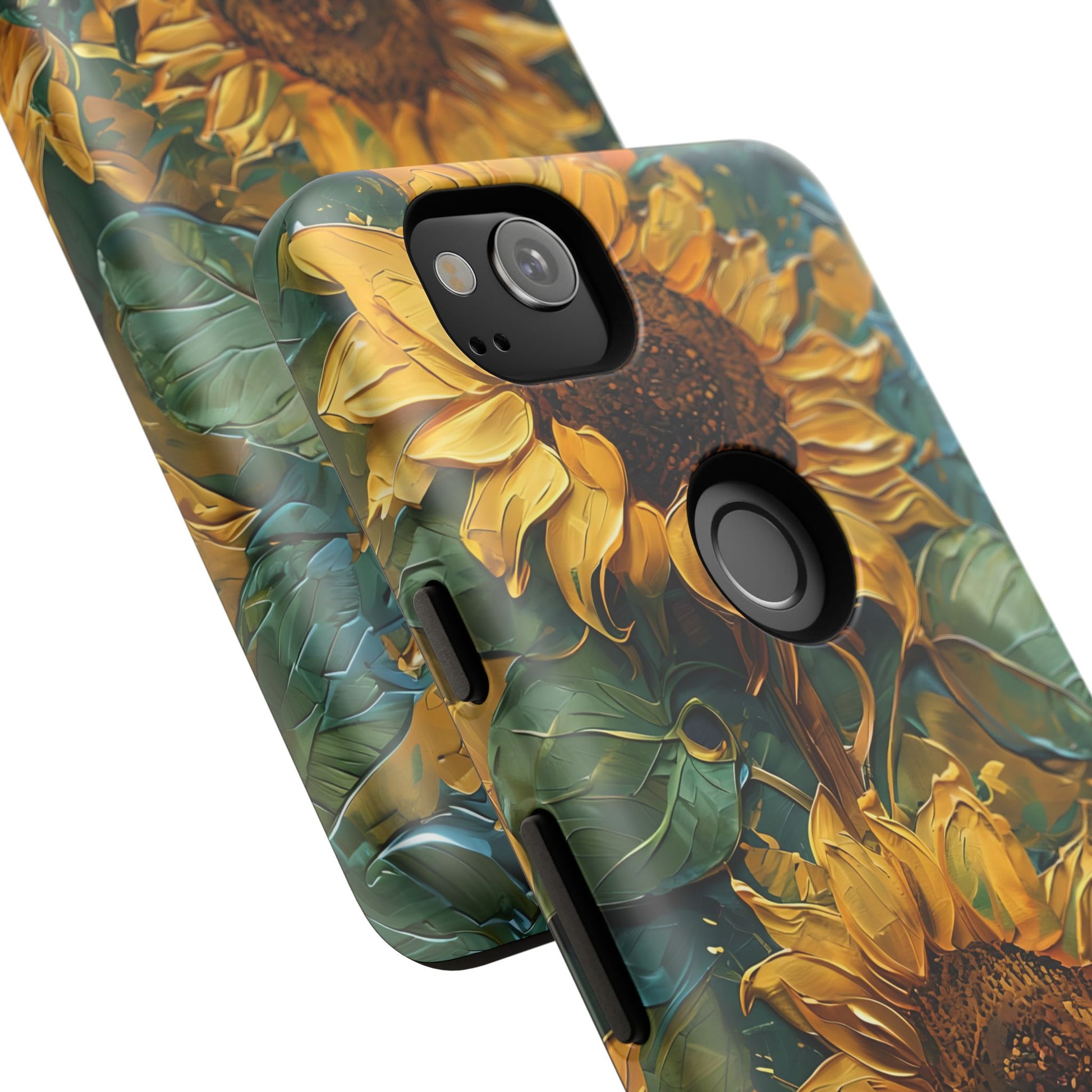 Sunflower Tough Phone Case - Floral Protection, Gift for Nature Lovers, Customizable, Summer Vibes, Eco-Friendly Accessories