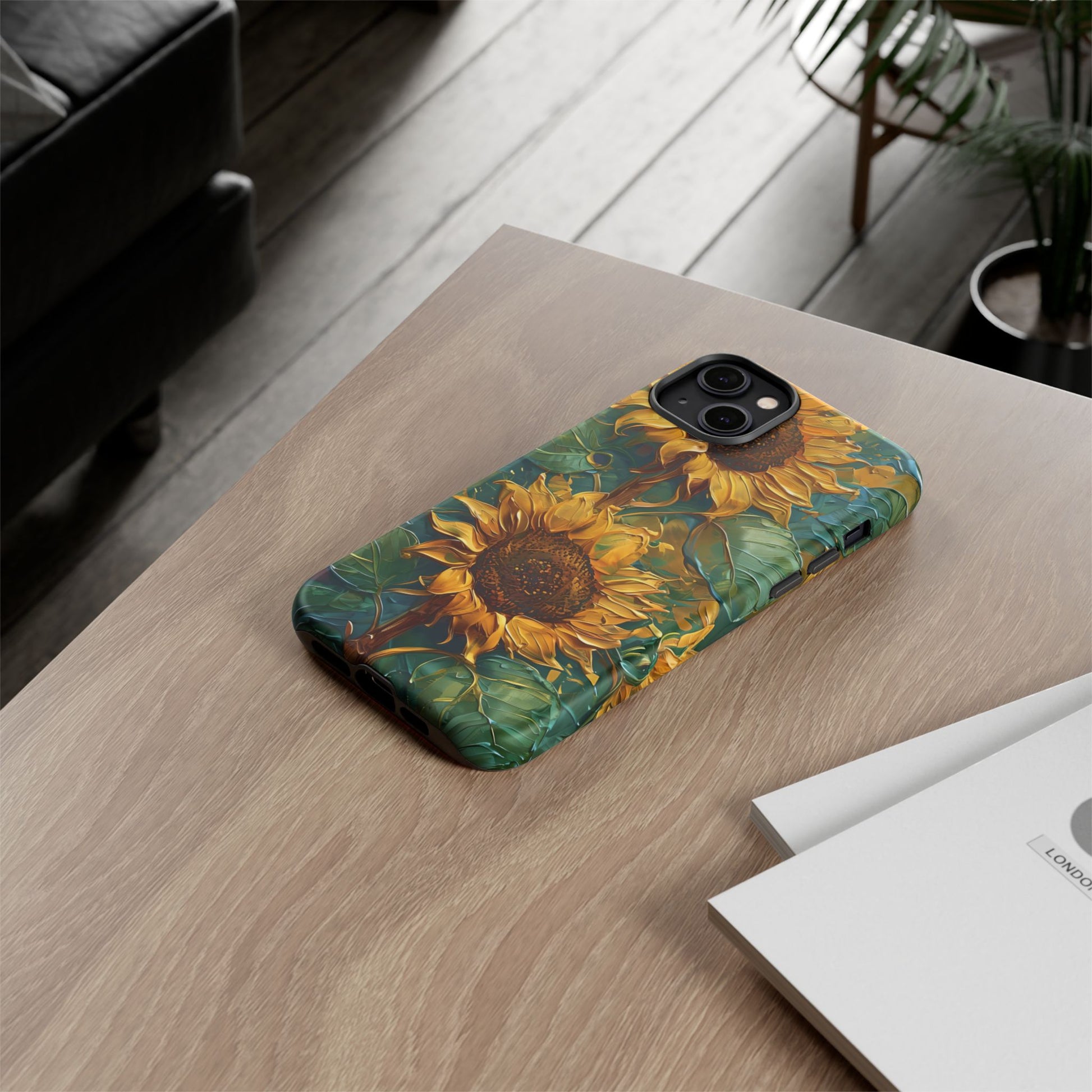 Sunflower Tough Phone Case - Floral Protection, Gift for Nature Lovers, Customizable, Summer Vibes, Eco-Friendly Accessories