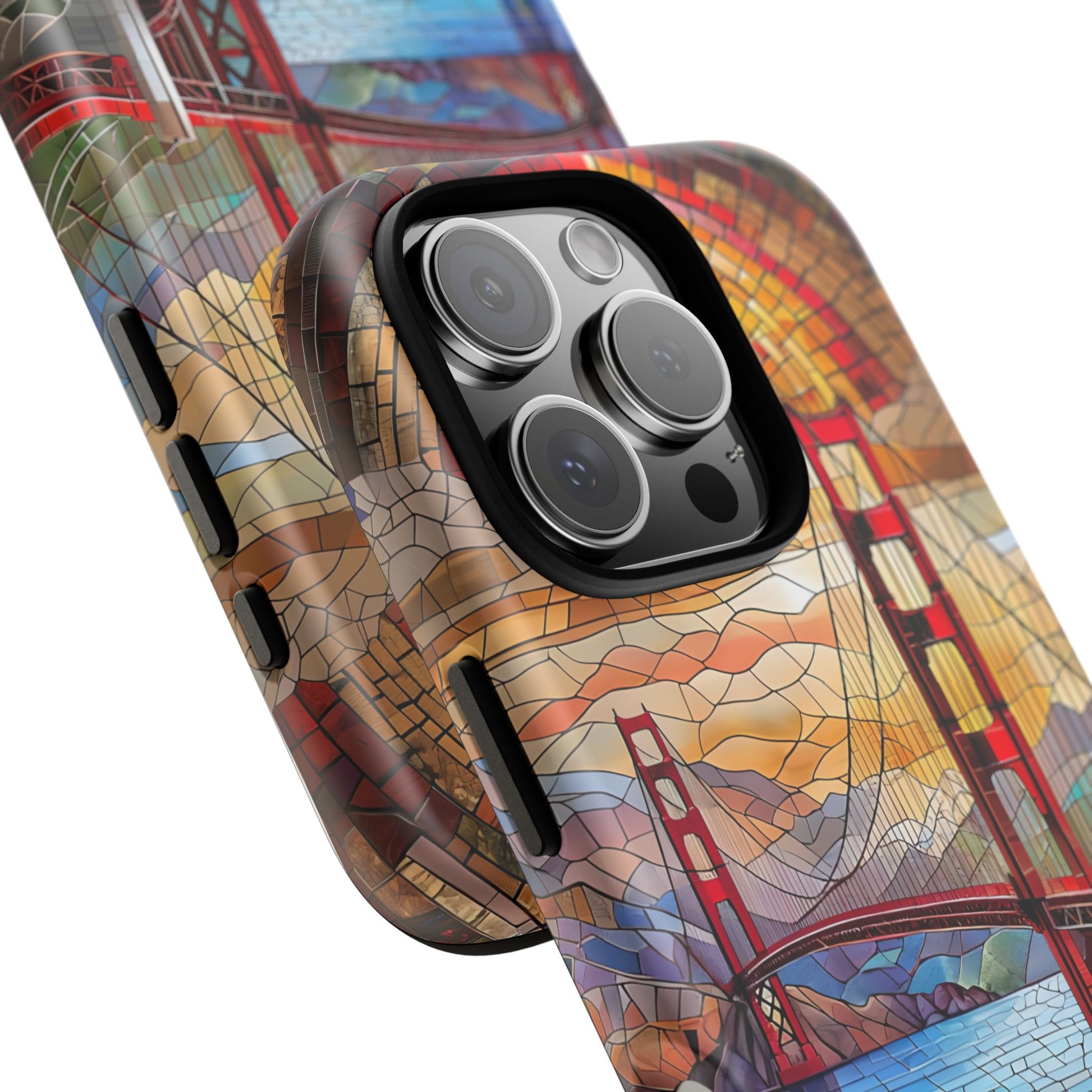 Golden Gate Bridge Phone Case, Artistic Phone Cover, Unique Gift for Travelers, Vibrant Cell Phone Accessory, Nature-Inspired Design