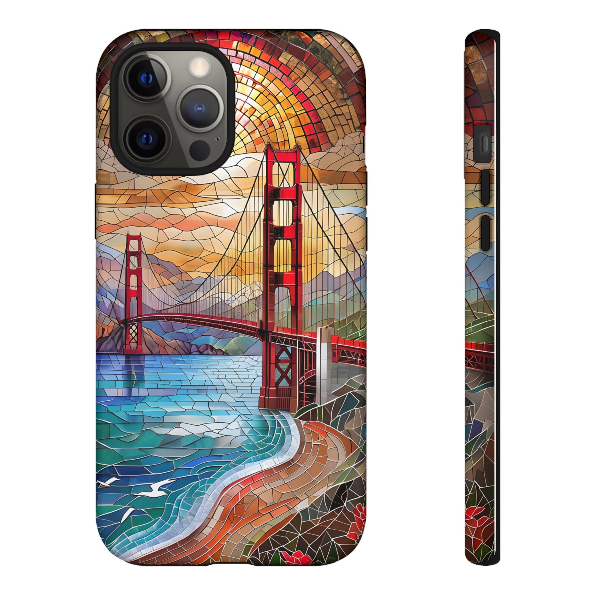 Golden Gate Bridge Phone Case, Artistic Phone Cover, Unique Gift for Travelers, Vibrant Cell Phone Accessory, Nature-Inspired Design