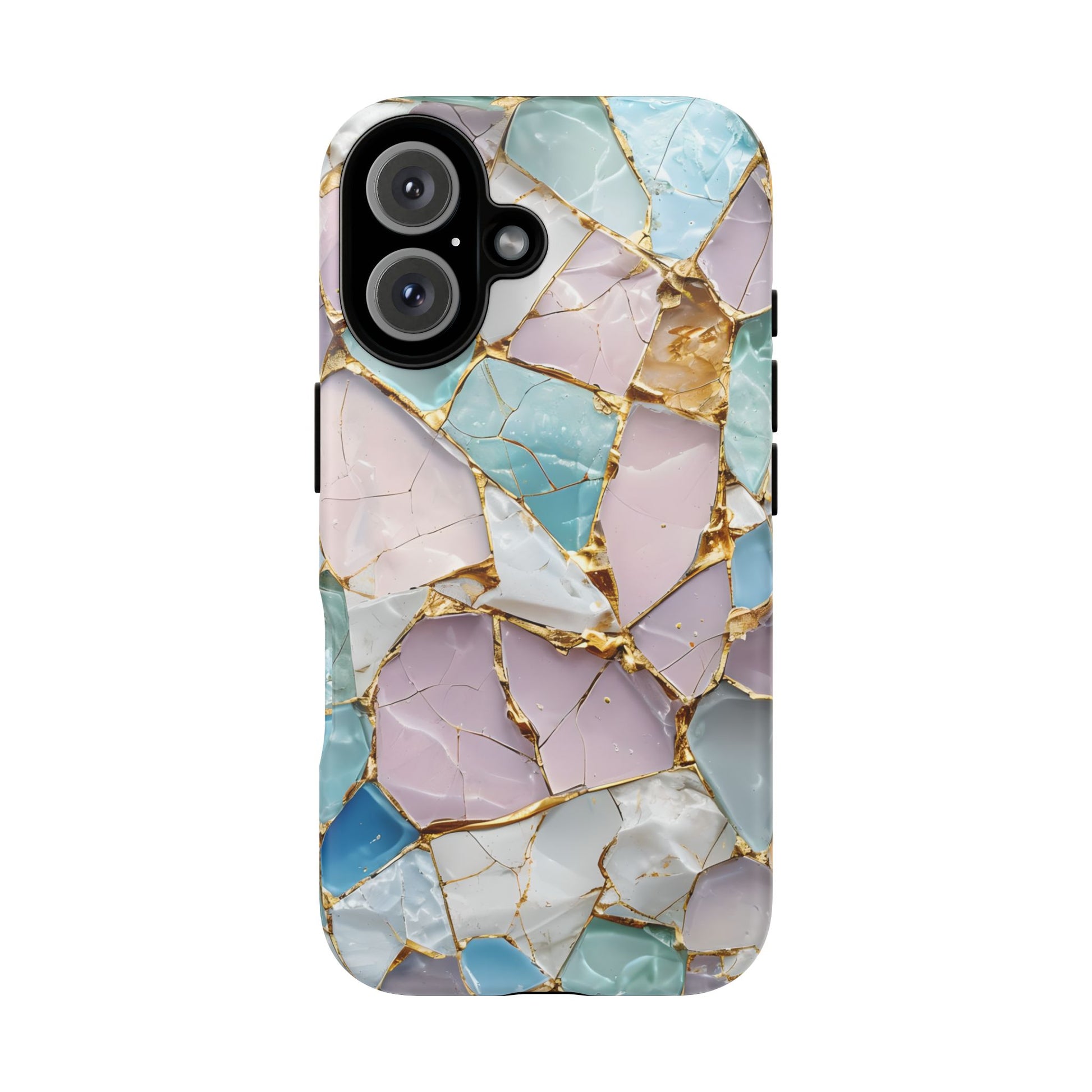 Colorful Phone Case - Tough Cases with Elegant Marble Design, Stylish Cover for Everyday Use, Gift for Her, Tech Accessory