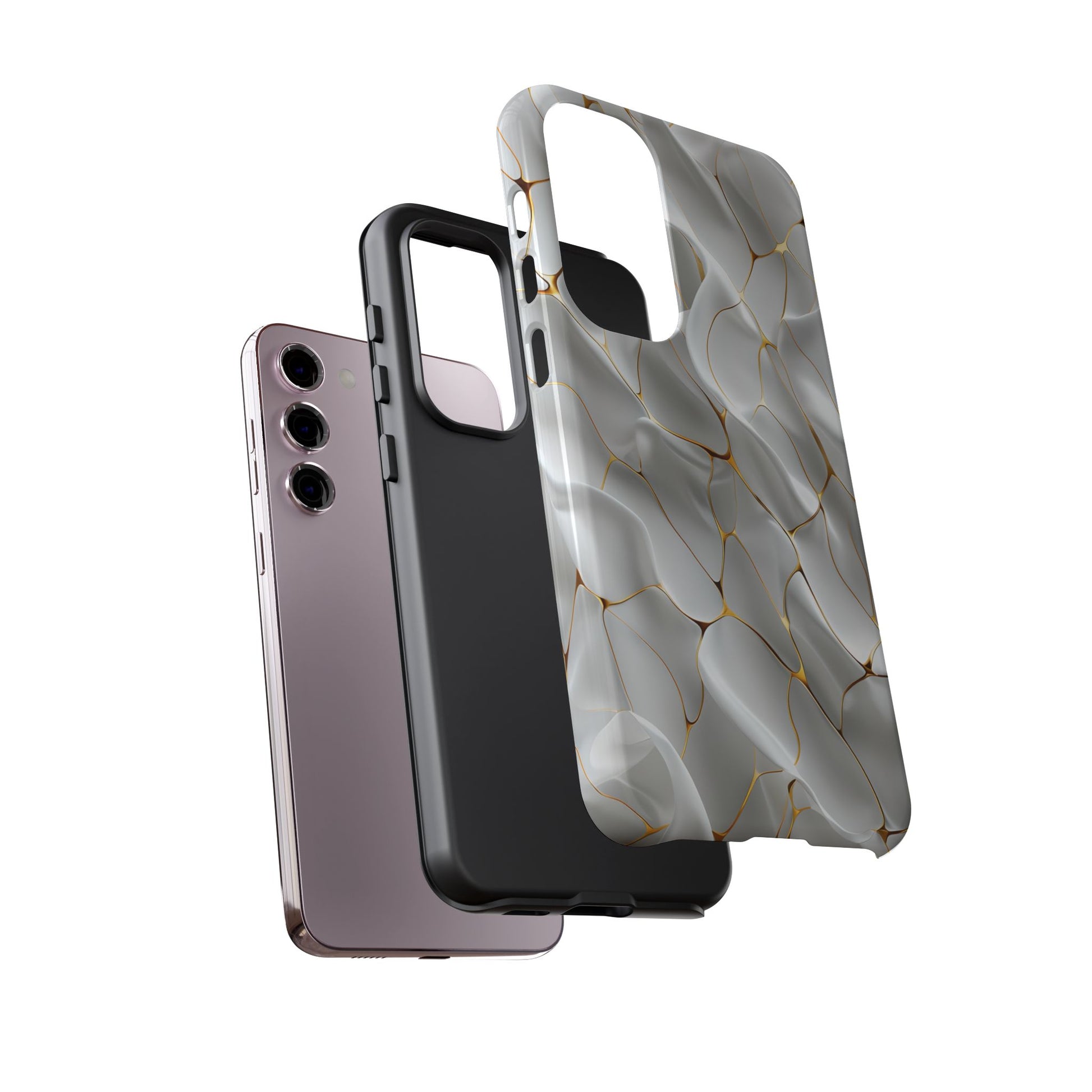 Elegant Phone Case with Golden Accents, Protective Mobile Cover, Stylish Tech Accessory, Perfect Gift for Any Occasion