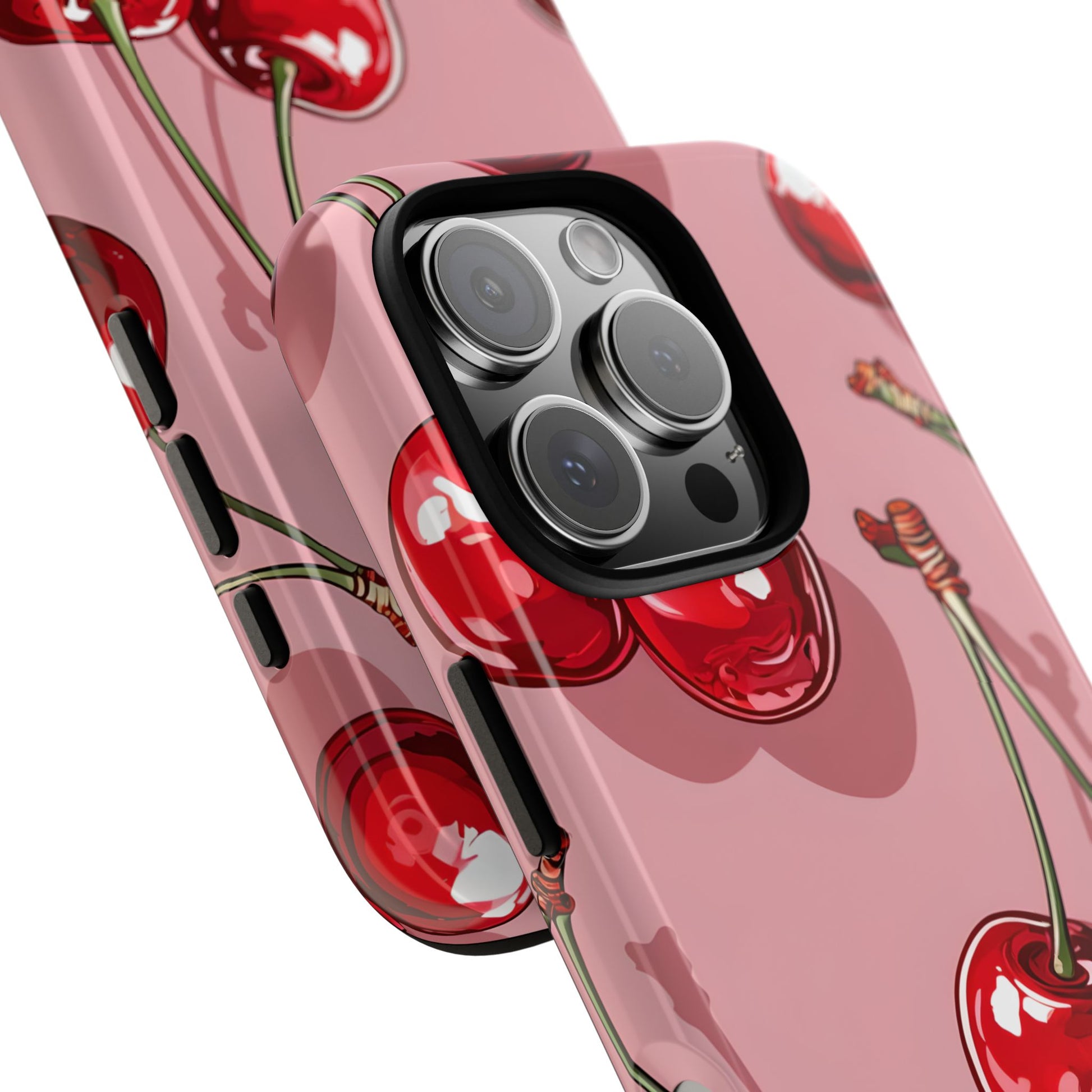 Cherry Blossom Phone Case, Tough Phone Cover, Cute Cherry Design, Summer Vibes, Phone Accessory, Gift for Her
