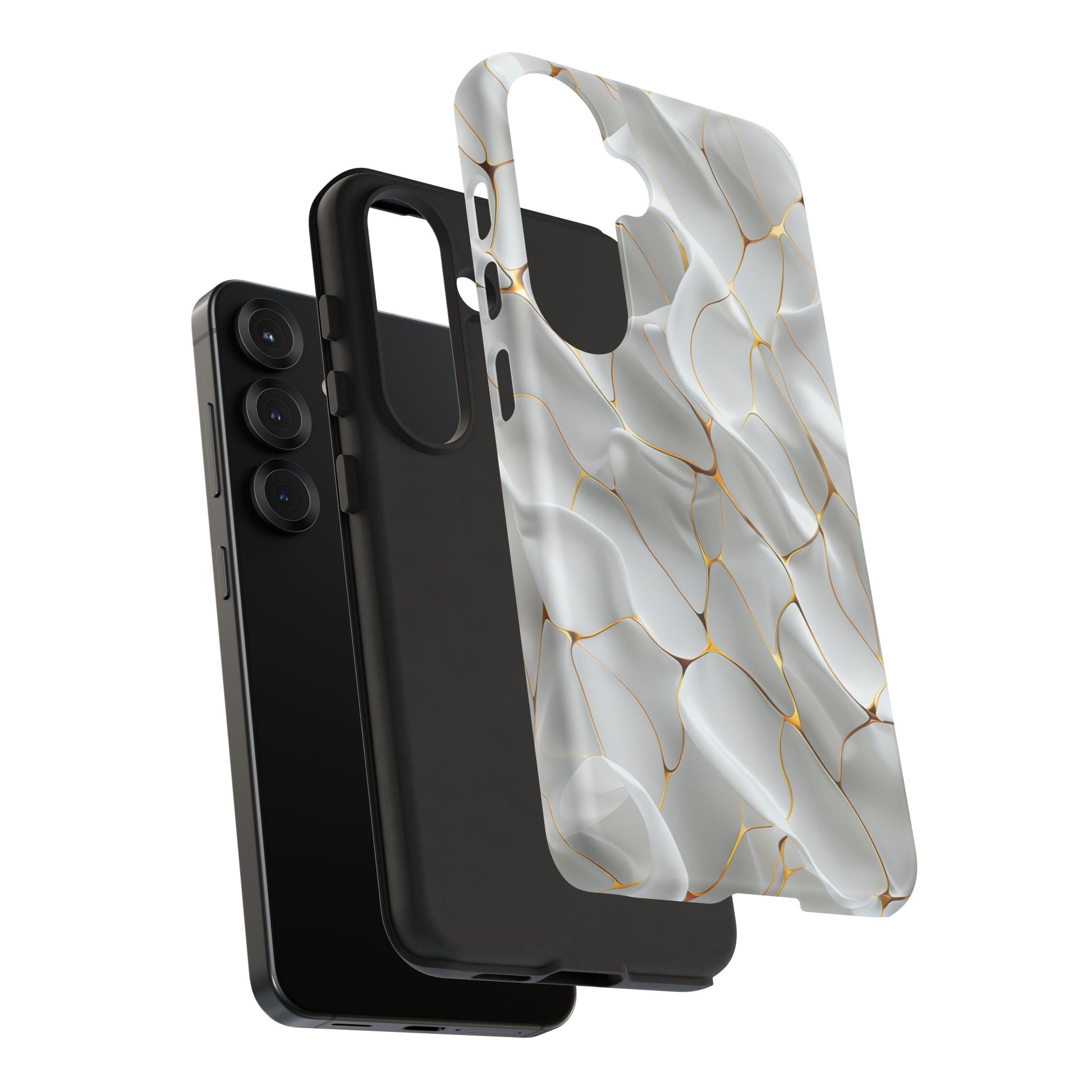 Elegant Phone Case with Golden Accents, Protective Mobile Cover, Stylish Tech Accessory, Perfect Gift for Any Occasion
