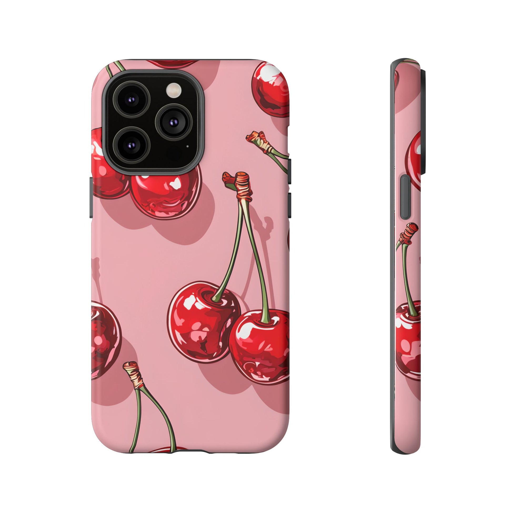 Cherry Blossom Phone Case, Tough Phone Cover, Cute Cherry Design, Summer Vibes, Phone Accessory, Gift for Her