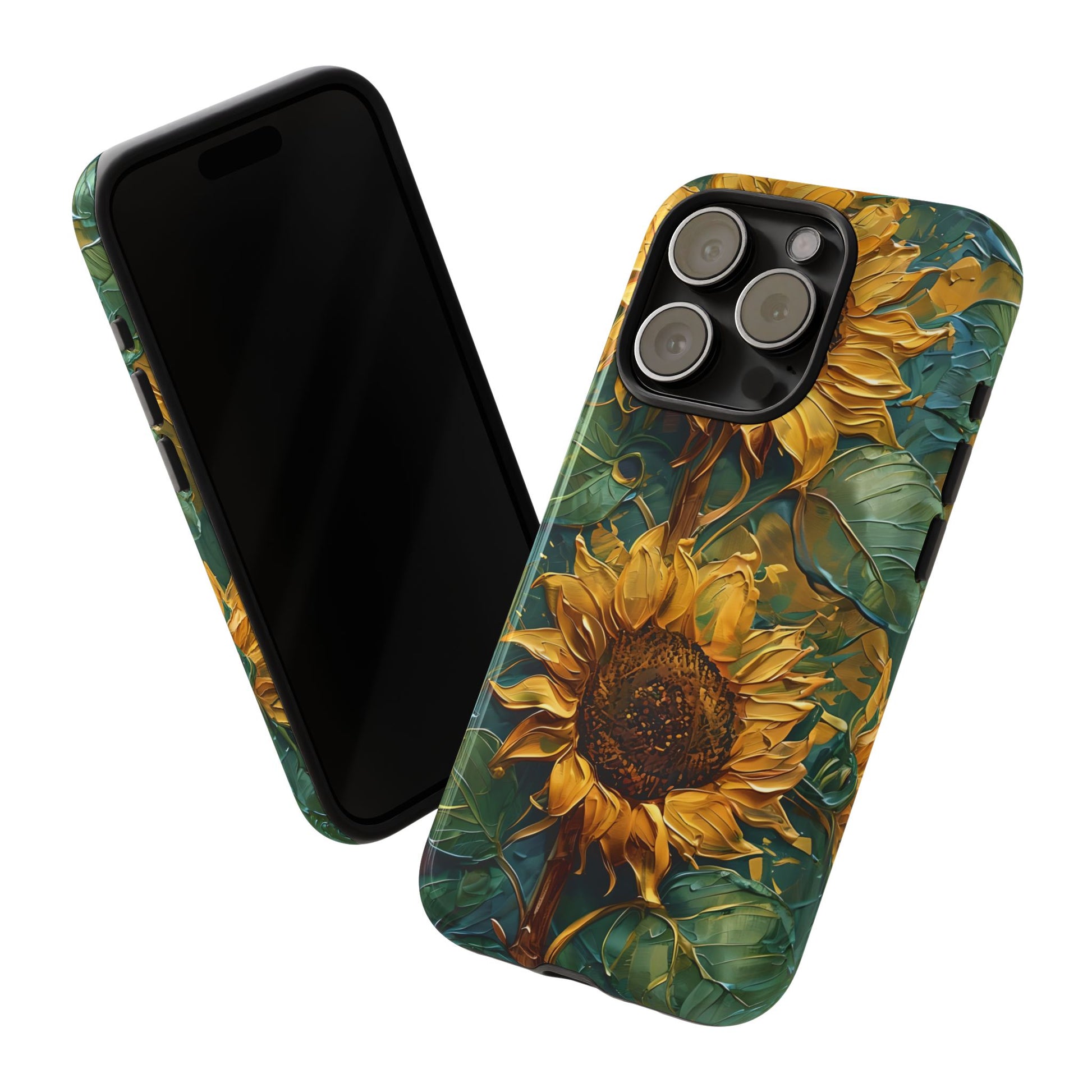 Sunflower Tough Phone Case - Floral Protection, Gift for Nature Lovers, Customizable, Summer Vibes, Eco-Friendly Accessories