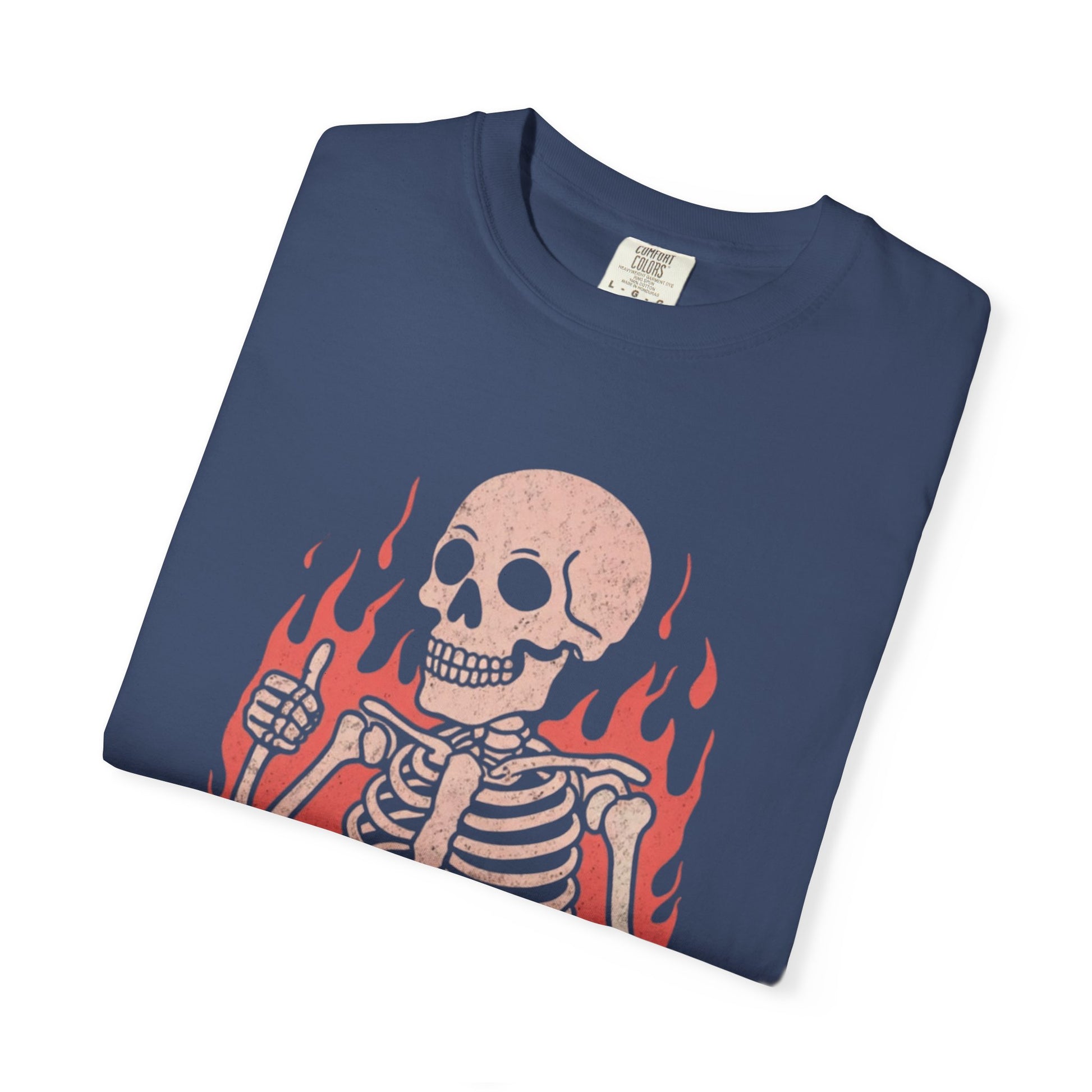 Skeleton It's Fine T-Shirt, Vintage Graphic Tee, Casual Wear, Halloween Gift, Unisex Graphic T-Shirt, Trendy Statement Shirt