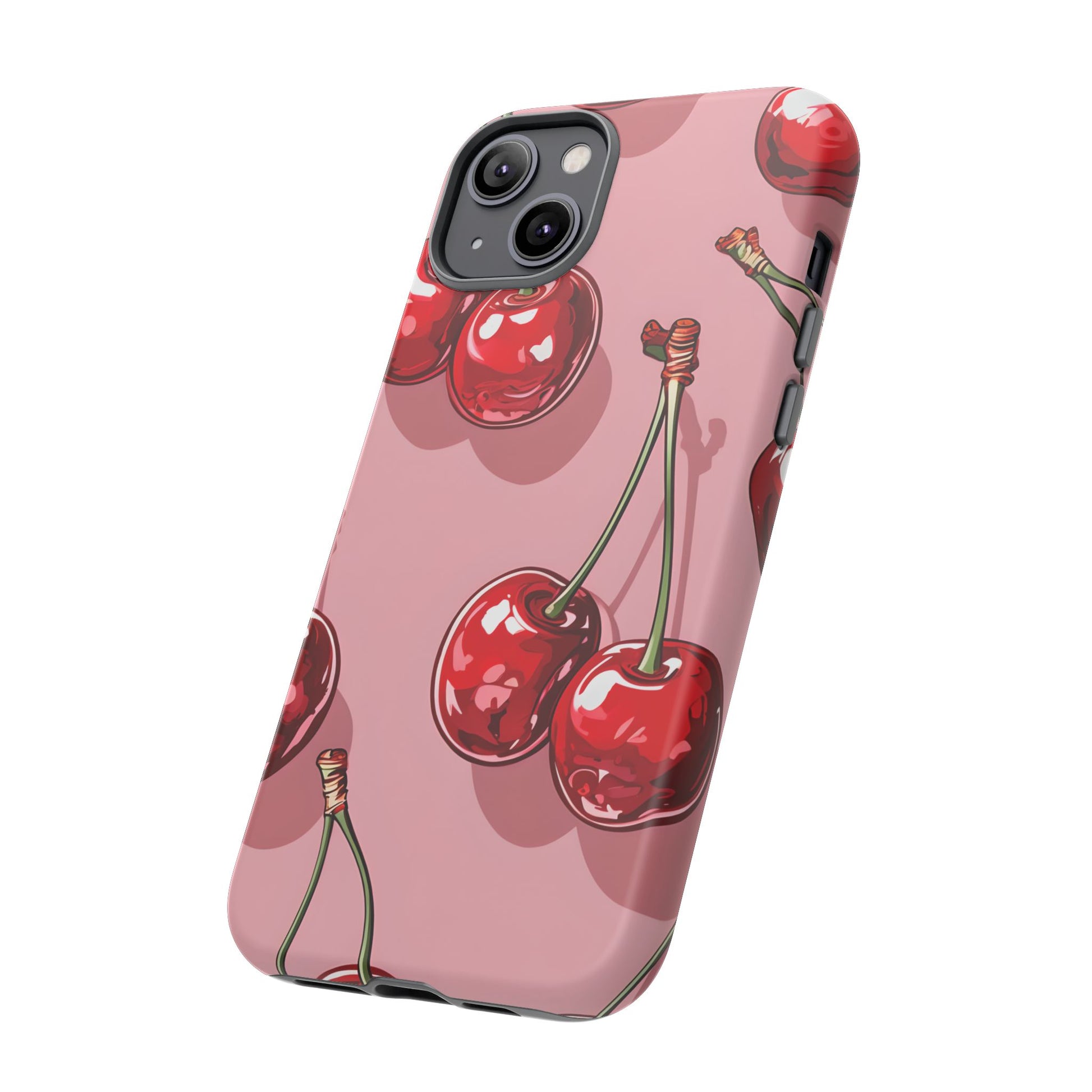Cherry Blossom Phone Case, Tough Phone Cover, Cute Cherry Design, Summer Vibes, Phone Accessory, Gift for Her