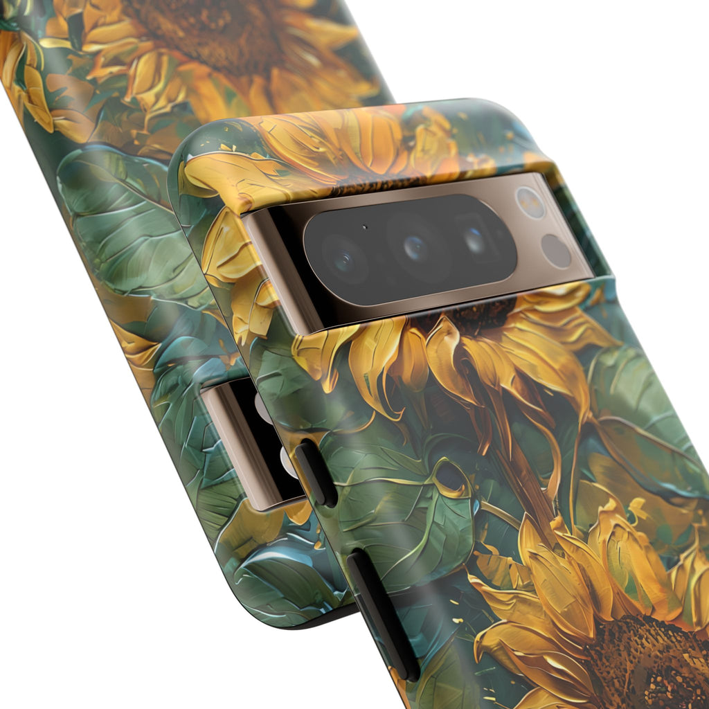 Sunflower Tough Phone Case - Floral Protection, Gift for Nature Lovers, Customizable, Summer Vibes, Eco-Friendly Accessories
