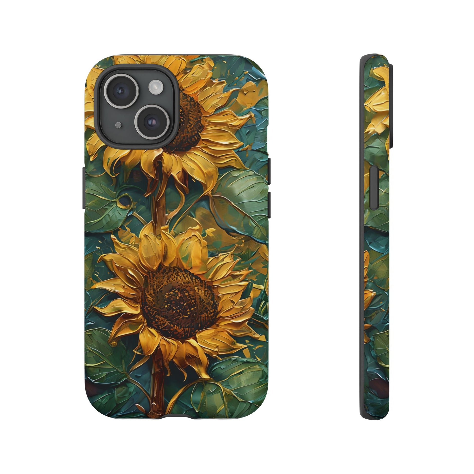 Sunflower Tough Phone Case - Floral Protection, Gift for Nature Lovers, Customizable, Summer Vibes, Eco-Friendly Accessories