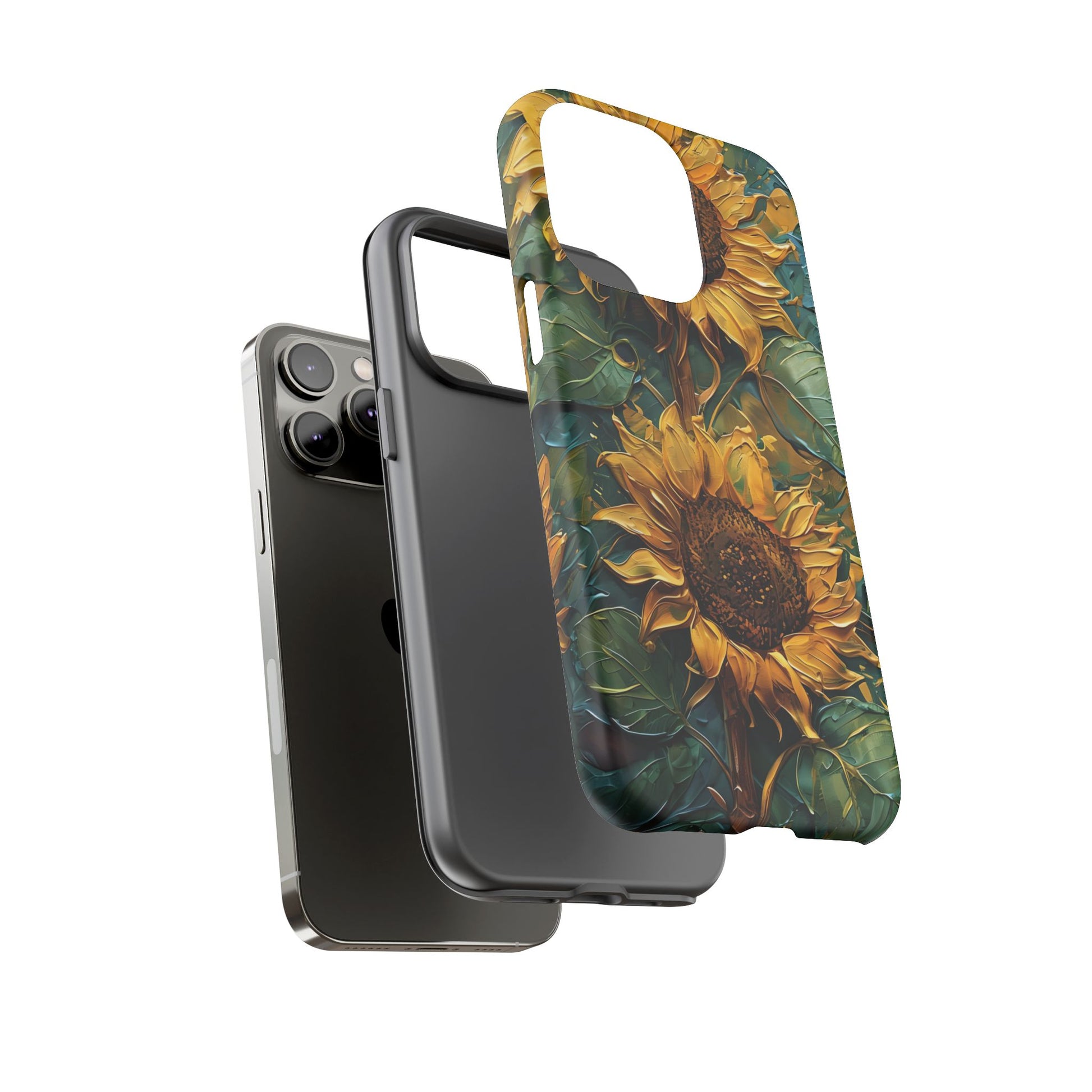 Sunflower Tough Phone Case - Floral Protection, Gift for Nature Lovers, Customizable, Summer Vibes, Eco-Friendly Accessories
