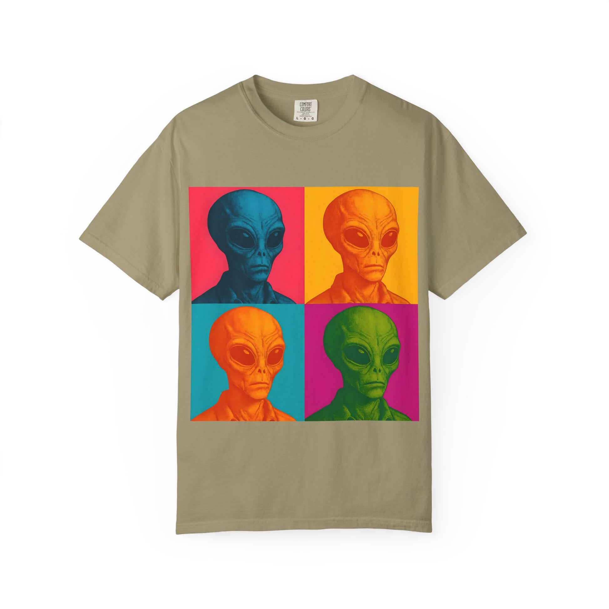 Pop Art Alien T-Shirt | Casual Wear, Gifts for Sci-Fi Fans, Vintage Style, Unisex Graphic Tee, Summer Fashion