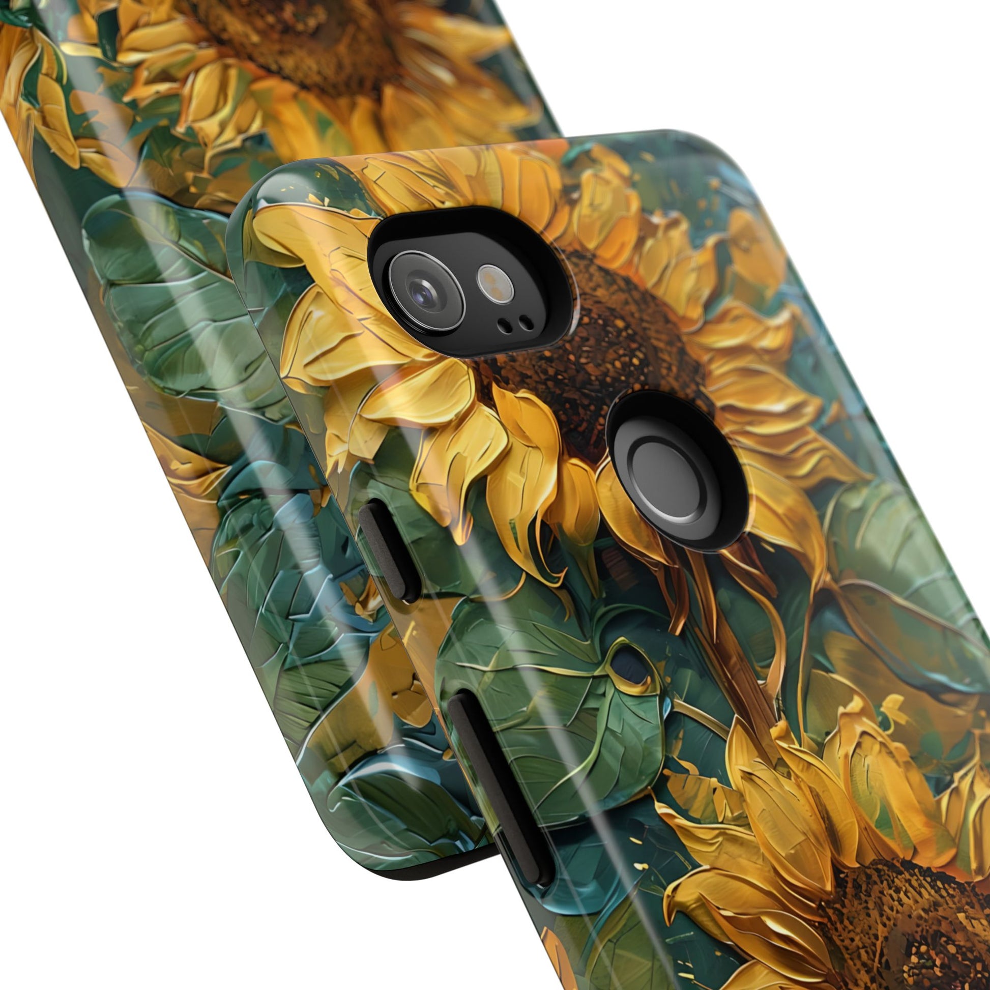 Sunflower Tough Phone Case - Floral Protection, Gift for Nature Lovers, Customizable, Summer Vibes, Eco-Friendly Accessories