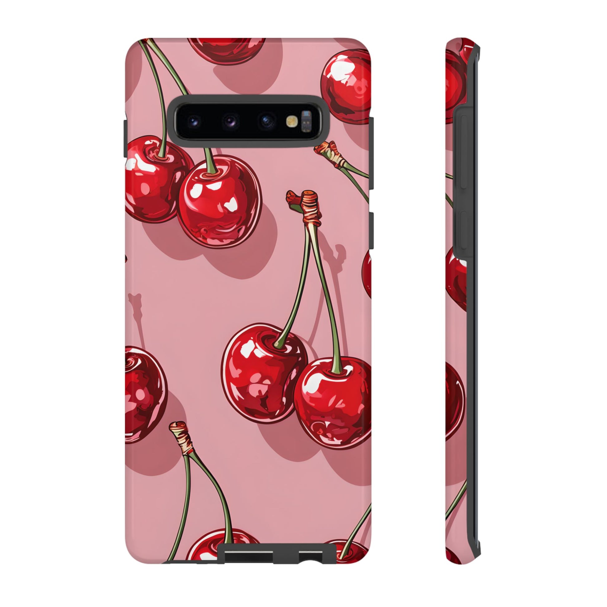 Cherry Blossom Phone Case, Tough Phone Cover, Cute Cherry Design, Summer Vibes, Phone Accessory, Gift for Her
