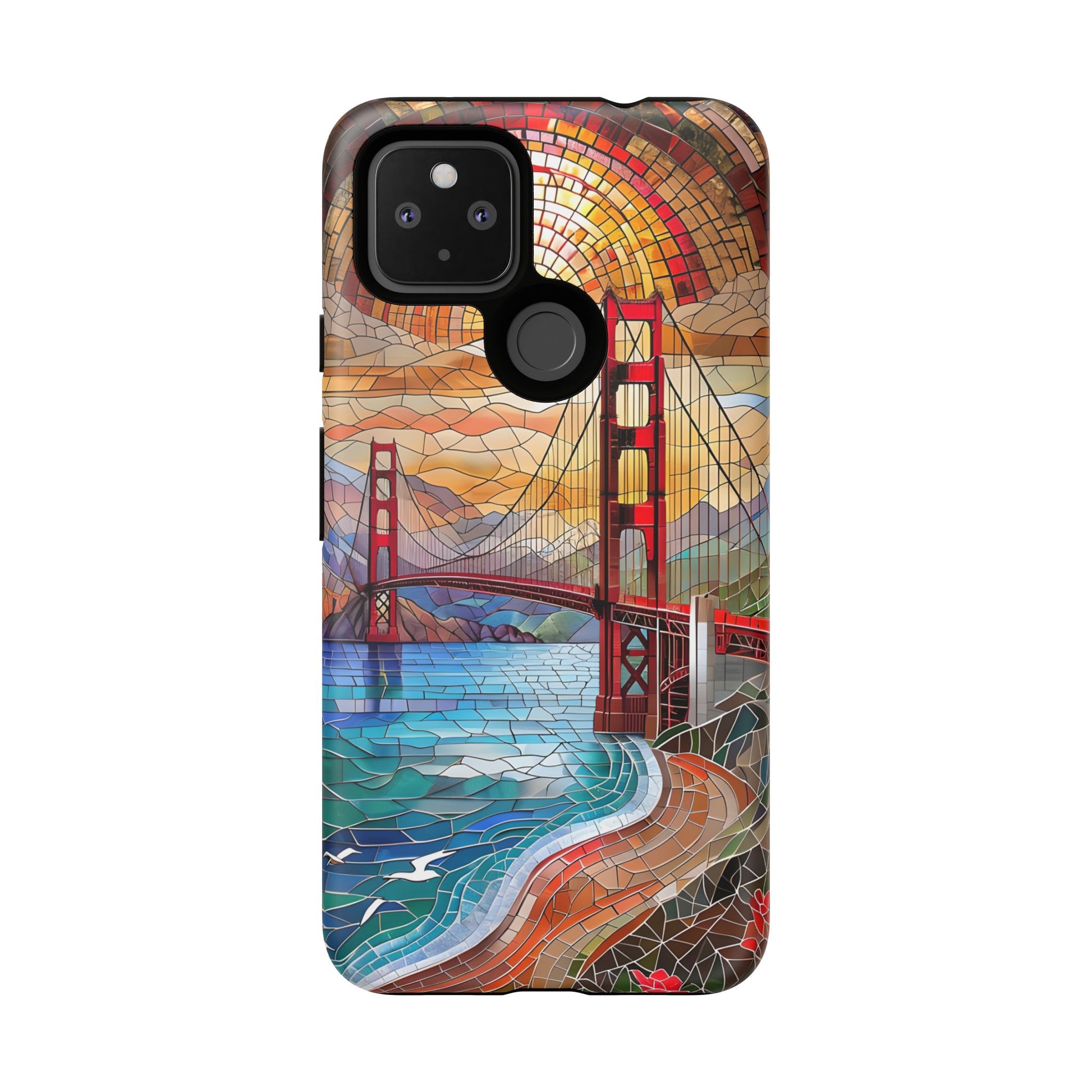 Golden Gate Bridge Phone Case, Artistic Phone Cover, Unique Gift for Travelers, Vibrant Cell Phone Accessory, Nature-Inspired Design
