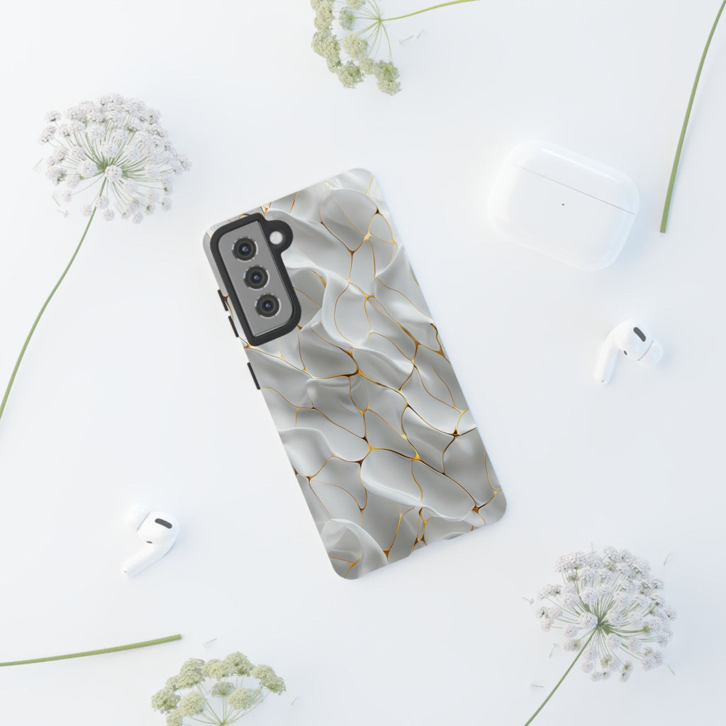 Elegant Phone Case with Golden Accents, Protective Mobile Cover, Stylish Tech Accessory, Perfect Gift for Any Occasion