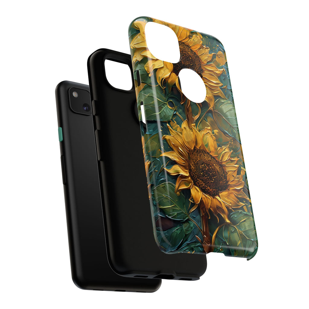 Sunflower Tough Phone Case - Floral Protection, Gift for Nature Lovers, Customizable, Summer Vibes, Eco-Friendly Accessories