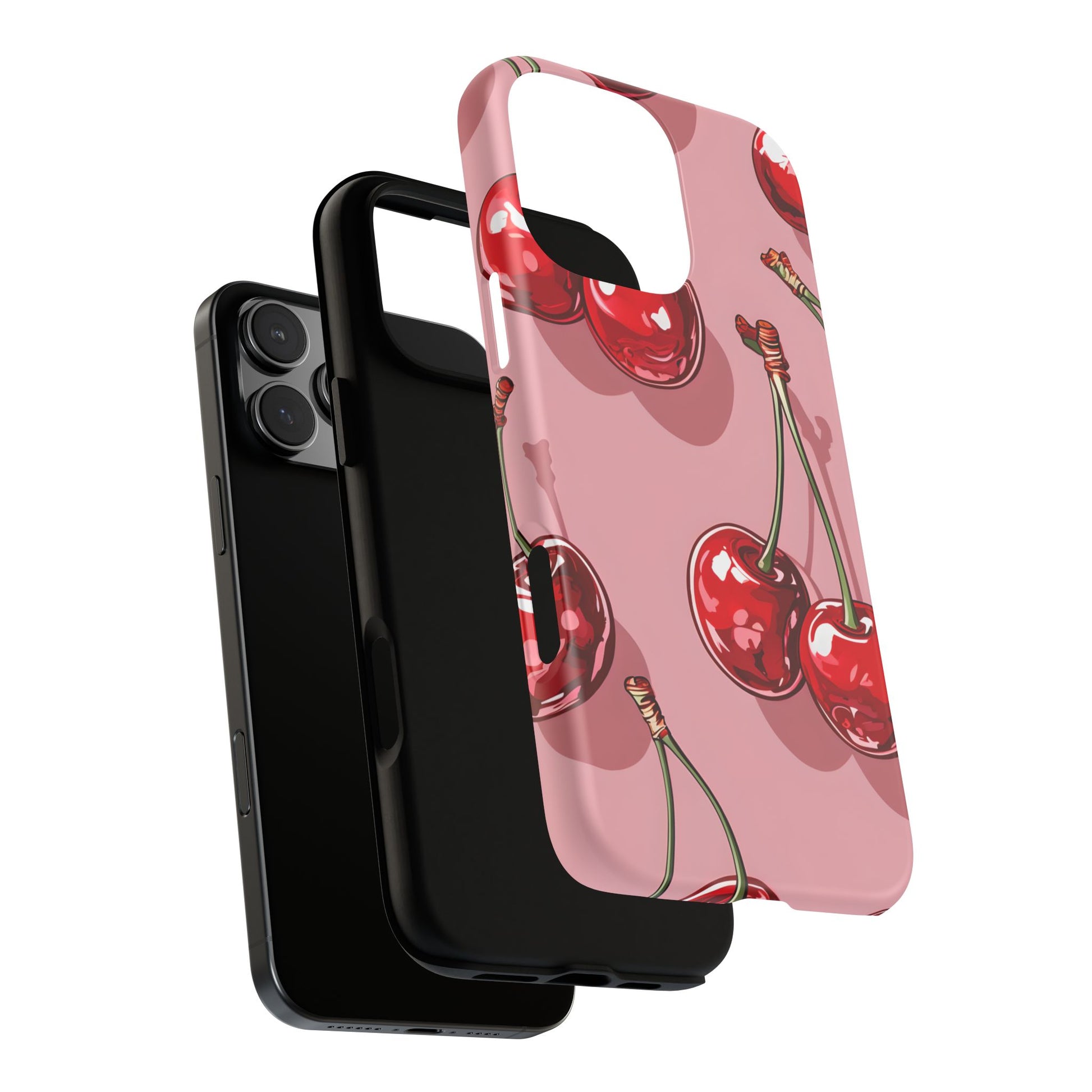 Cherry Blossom Phone Case, Tough Phone Cover, Cute Cherry Design, Summer Vibes, Phone Accessory, Gift for Her