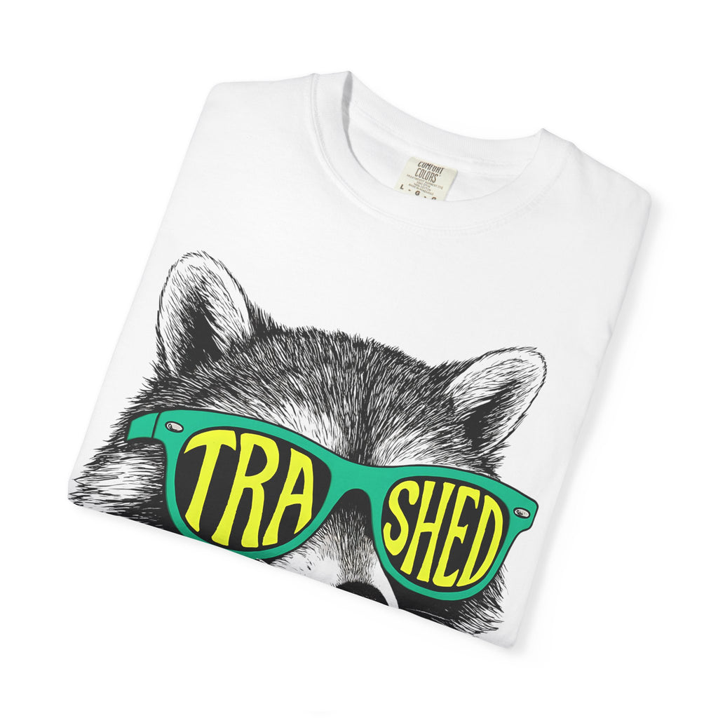 Trashed Raccoon Unisex T-Shirt, Graphic Tee for Nature Lovers, Casual Wear, Gift for Animal Lovers, Eco-Friendly Fashion