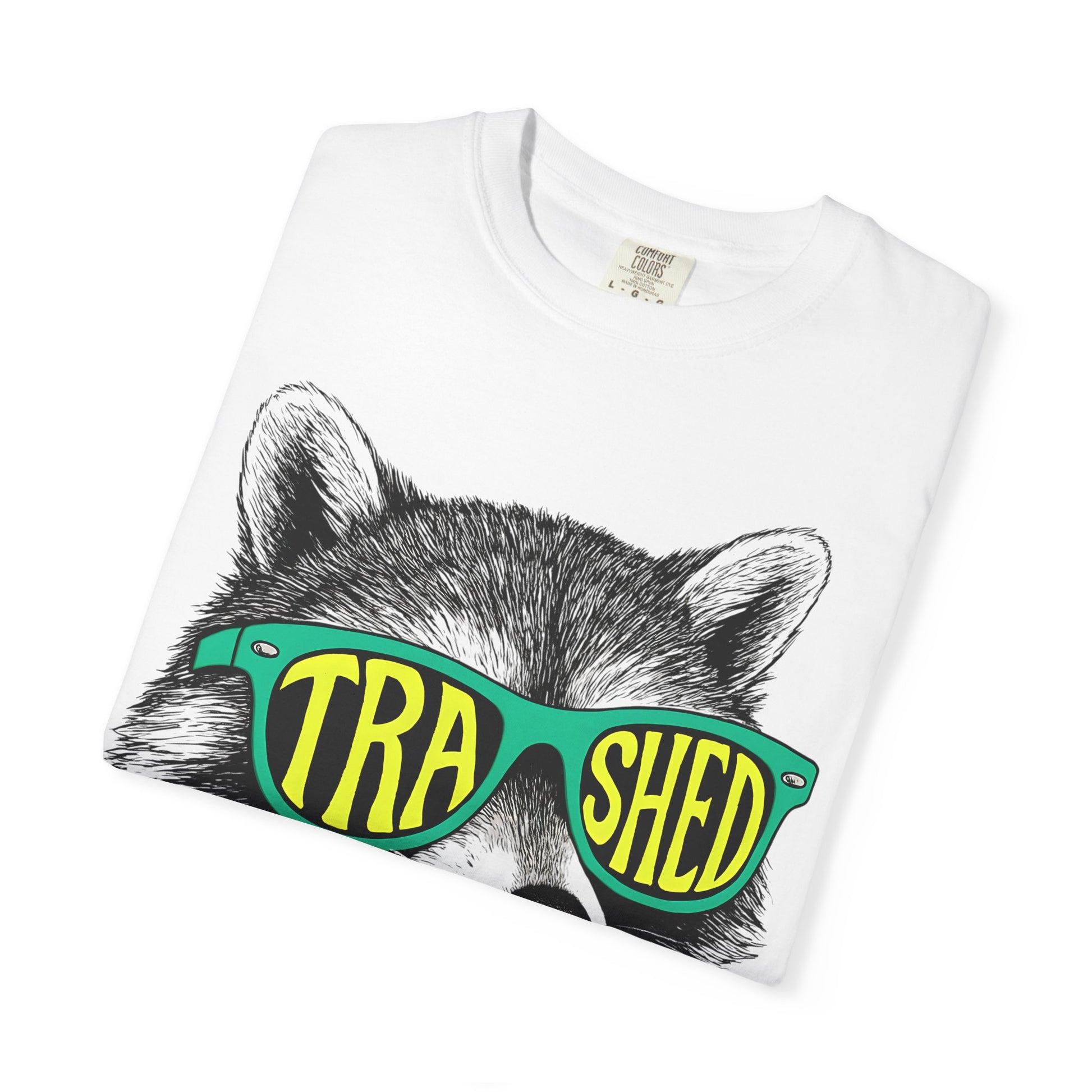 Trashed Raccoon Unisex T-Shirt, Graphic Tee for Nature Lovers, Casual Wear, Gift for Animal Lovers, Eco-Friendly Fashion