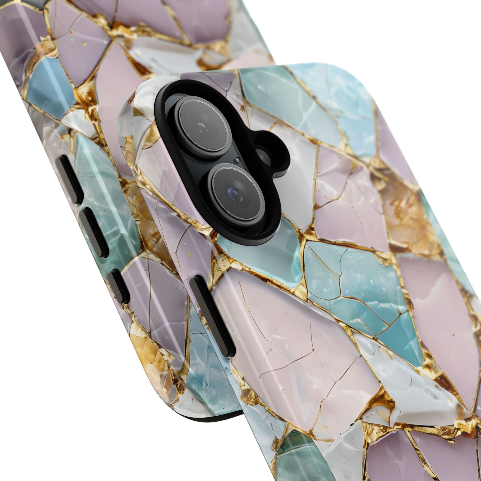 Colorful Phone Case - Tough Cases with Elegant Marble Design, Stylish Cover for Everyday Use, Gift for Her, Tech Accessory