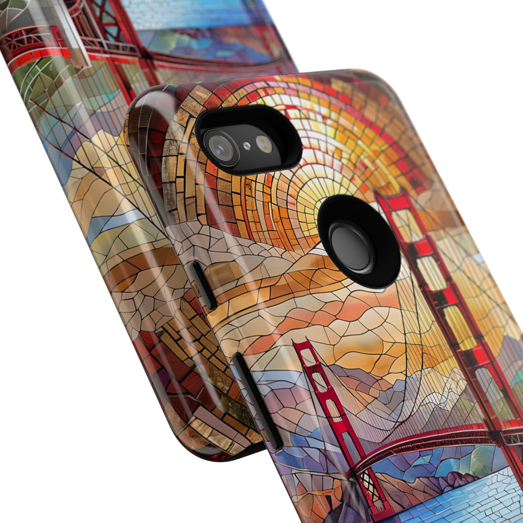 Golden Gate Bridge Phone Case, Artistic Phone Cover, Unique Gift for Travelers, Vibrant Cell Phone Accessory, Nature-Inspired Design