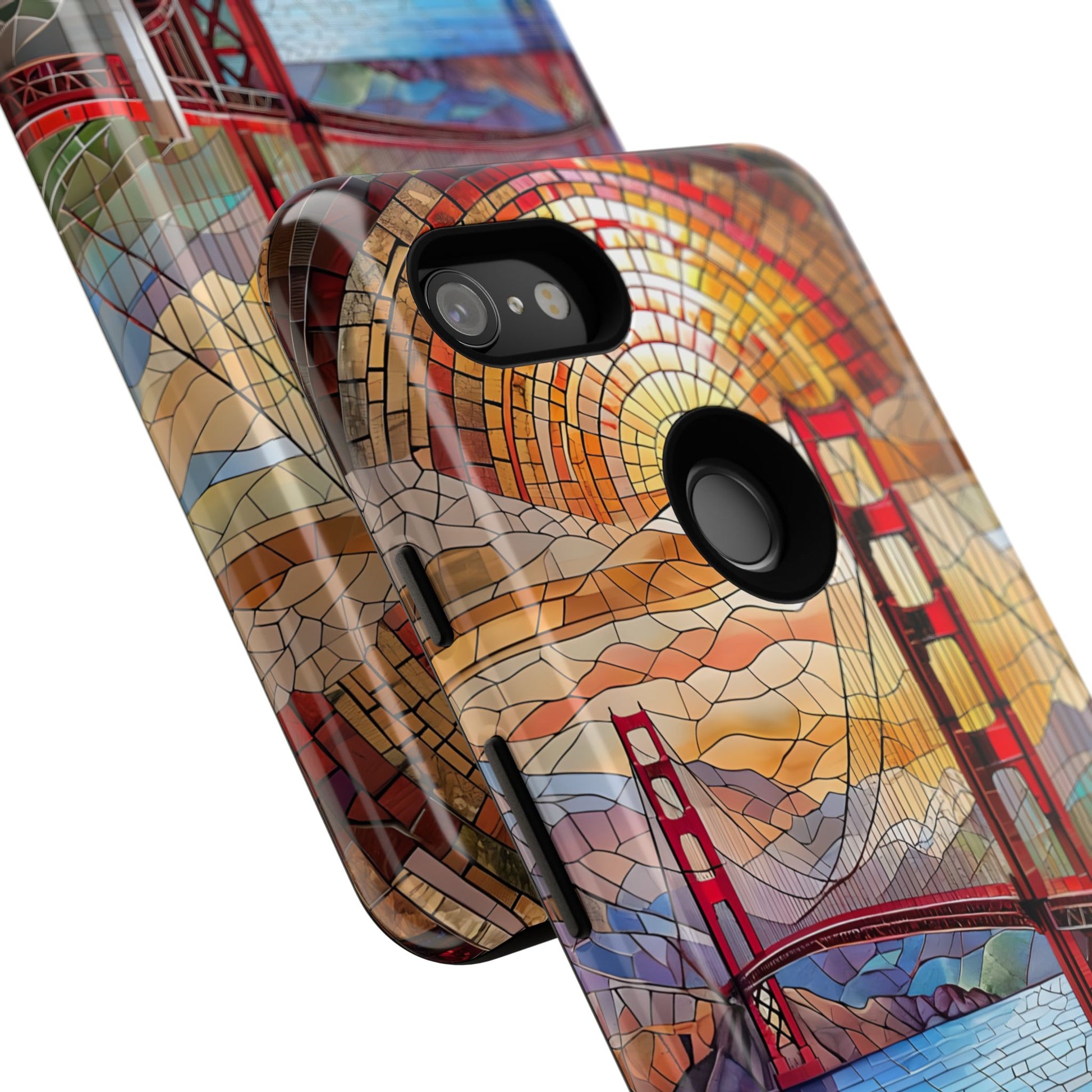 Golden Gate Bridge Phone Case, Artistic Phone Cover, Unique Gift for Travelers, Vibrant Cell Phone Accessory, Nature-Inspired Design