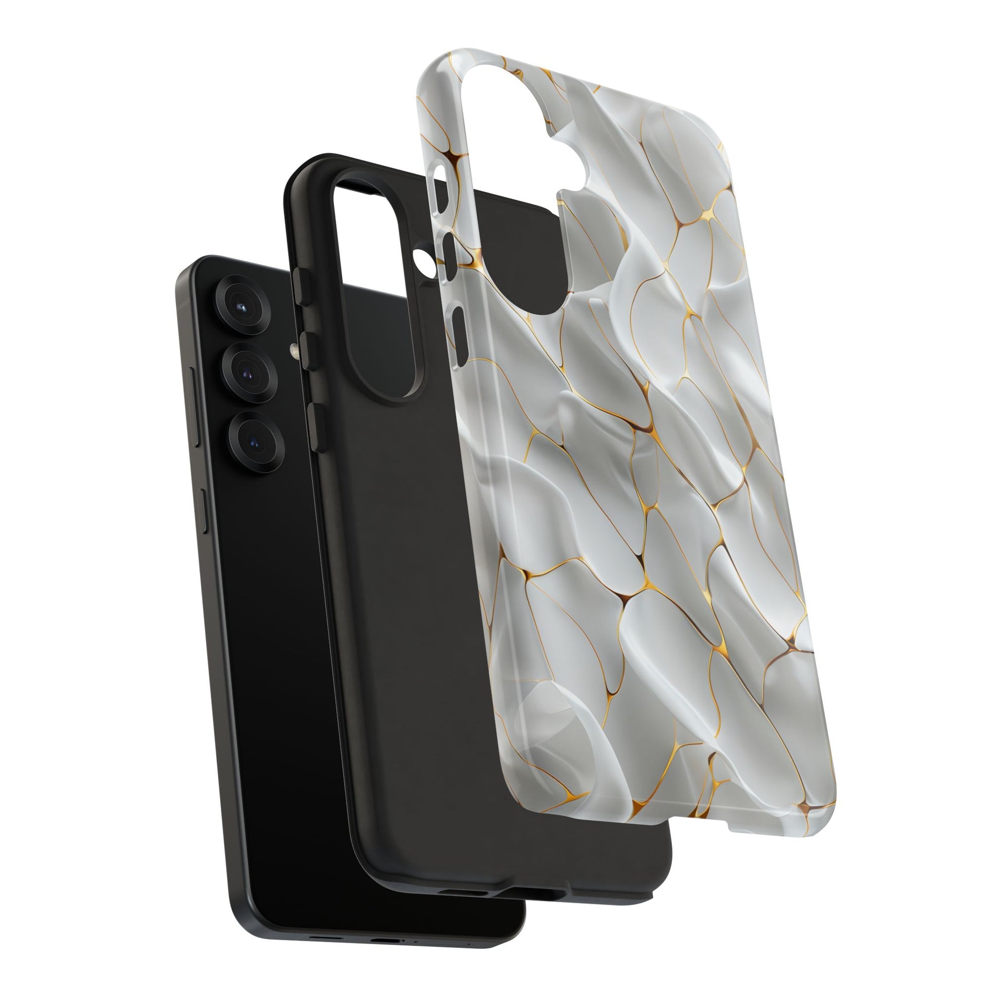 Elegant Phone Case with Golden Accents, Protective Mobile Cover, Stylish Tech Accessory, Perfect Gift for Any Occasion