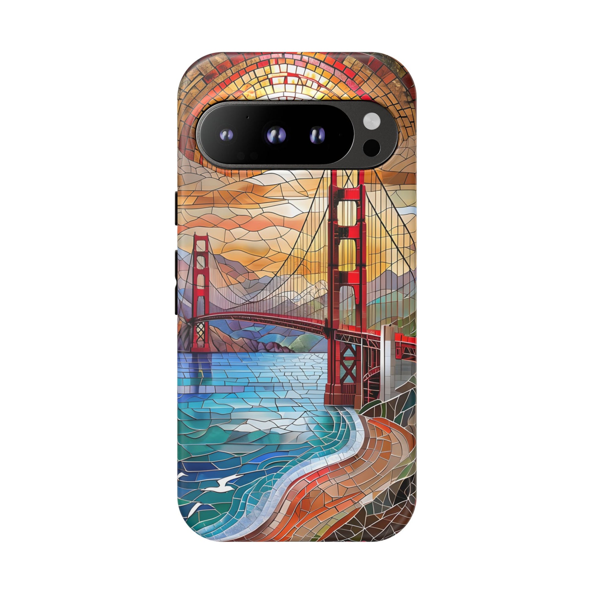 Golden Gate Bridge Phone Case, Artistic Phone Cover, Unique Gift for Travelers, Vibrant Cell Phone Accessory, Nature-Inspired Design