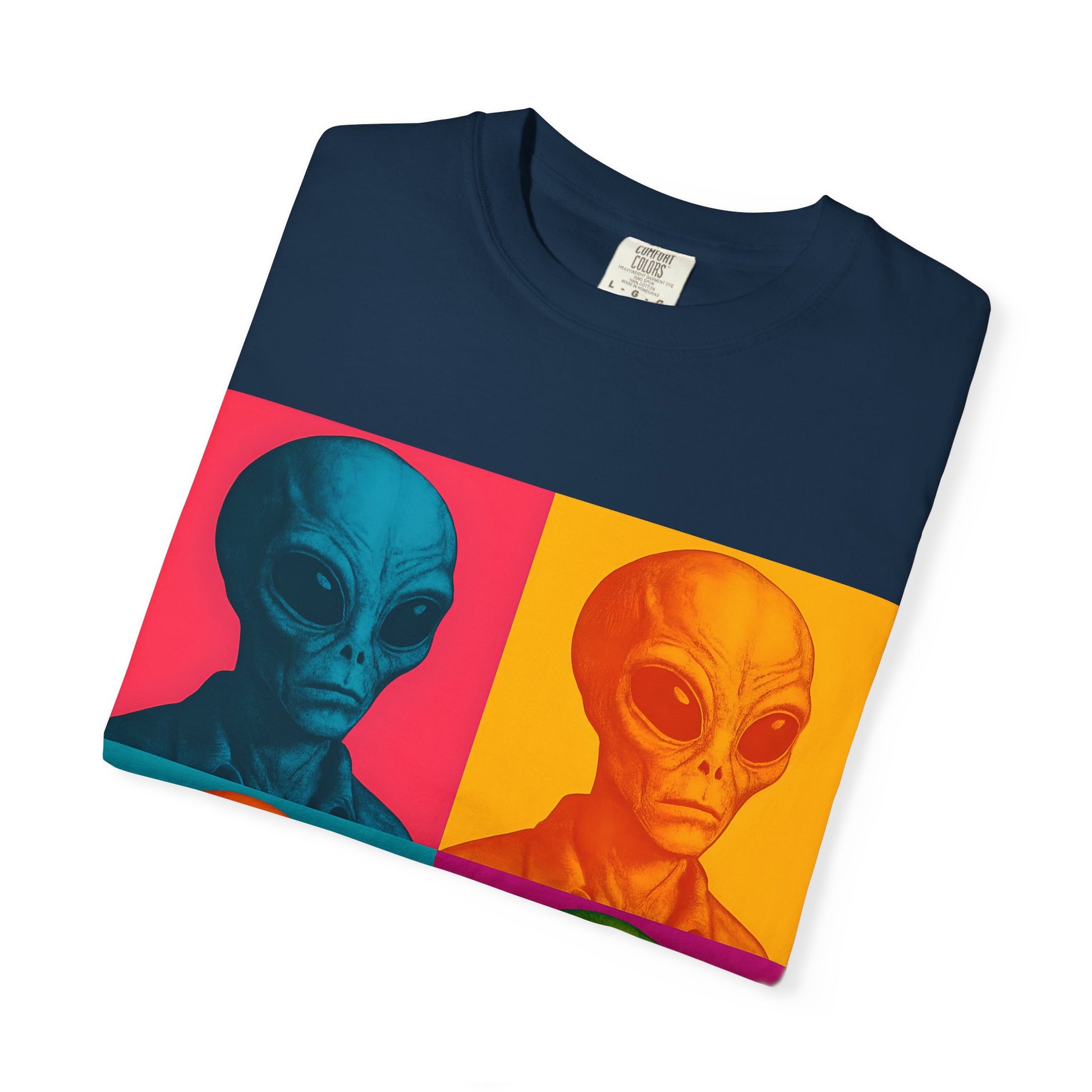 Pop Art Alien T-Shirt | Casual Wear, Gifts for Sci-Fi Fans, Vintage Style, Unisex Graphic Tee, Summer Fashion