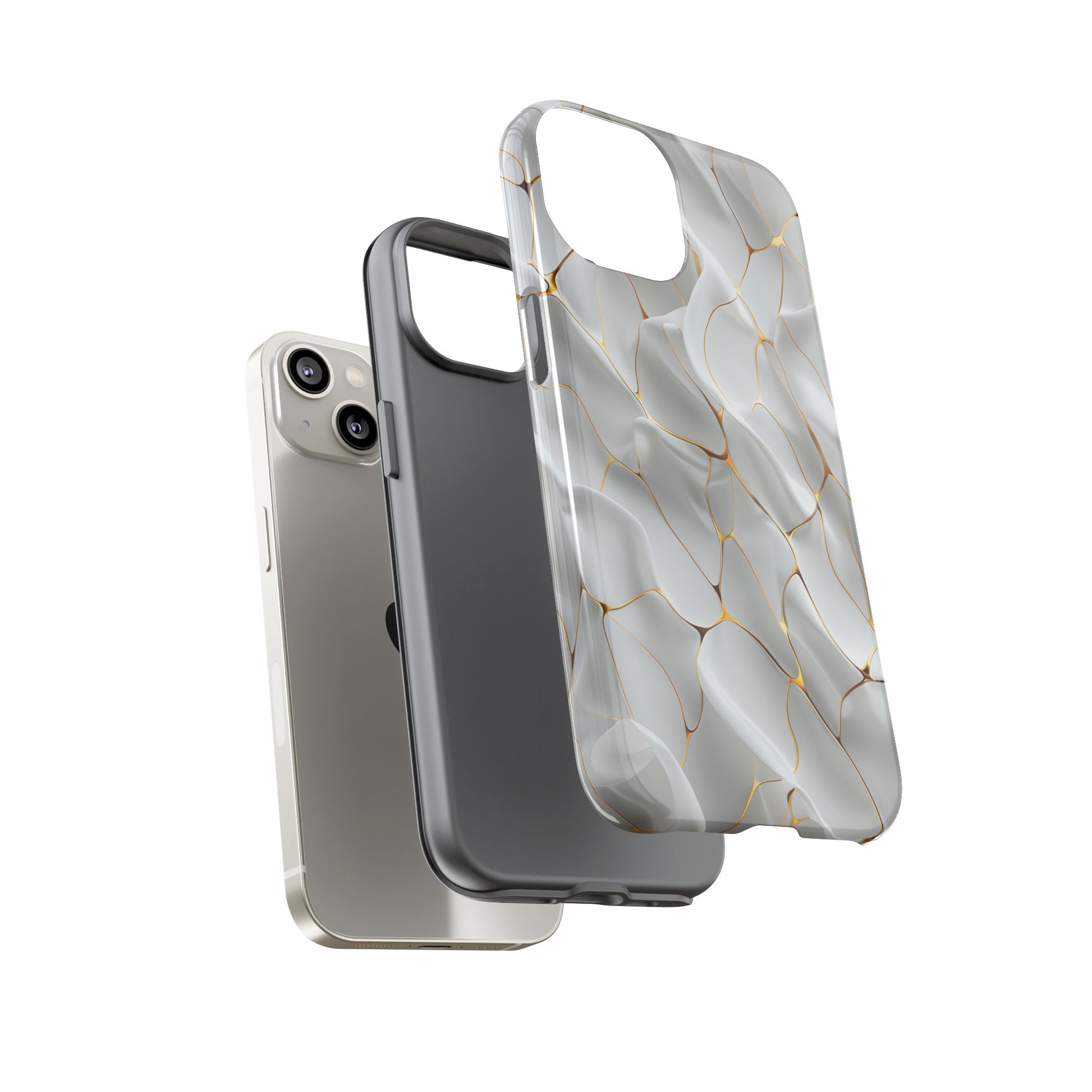 Elegant Phone Case with Golden Accents, Protective Mobile Cover, Stylish Tech Accessory, Perfect Gift for Any Occasion