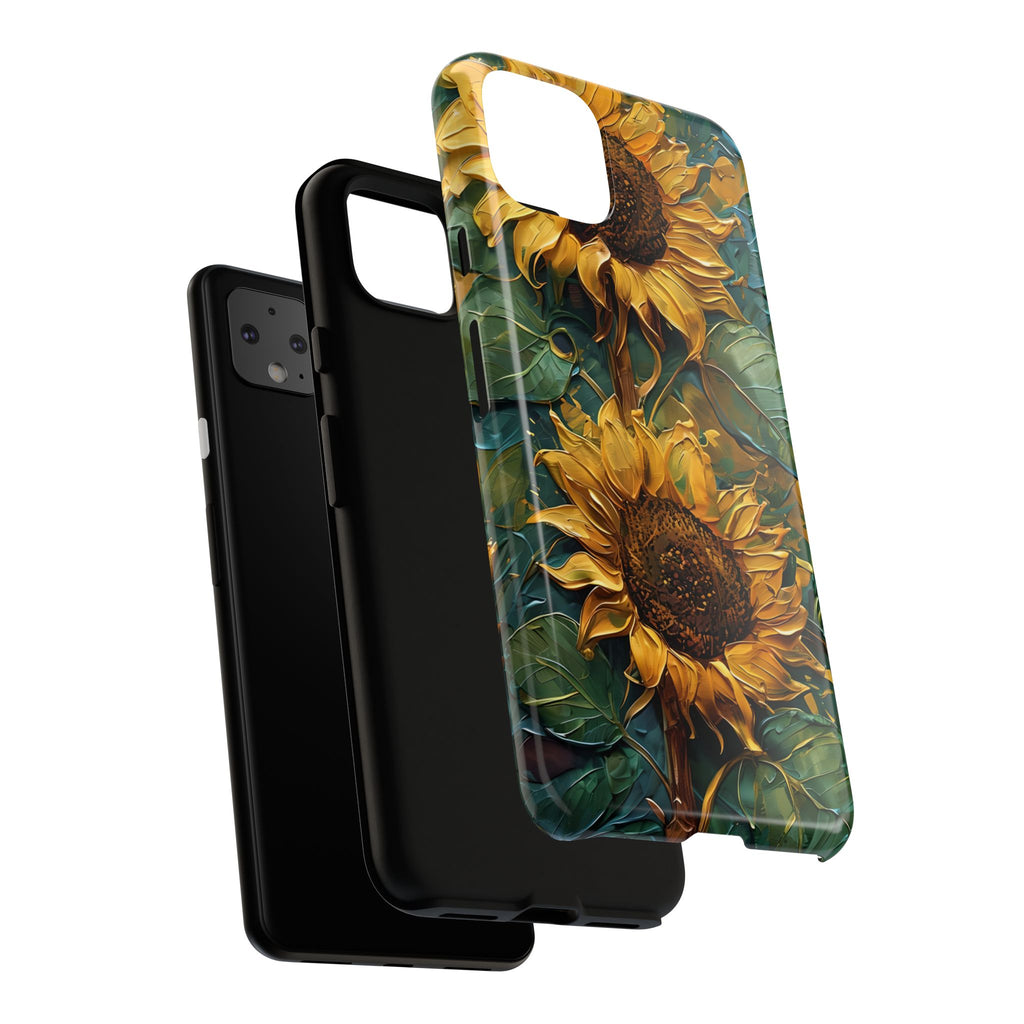 Sunflower Tough Phone Case - Floral Protection, Gift for Nature Lovers, Customizable, Summer Vibes, Eco-Friendly Accessories