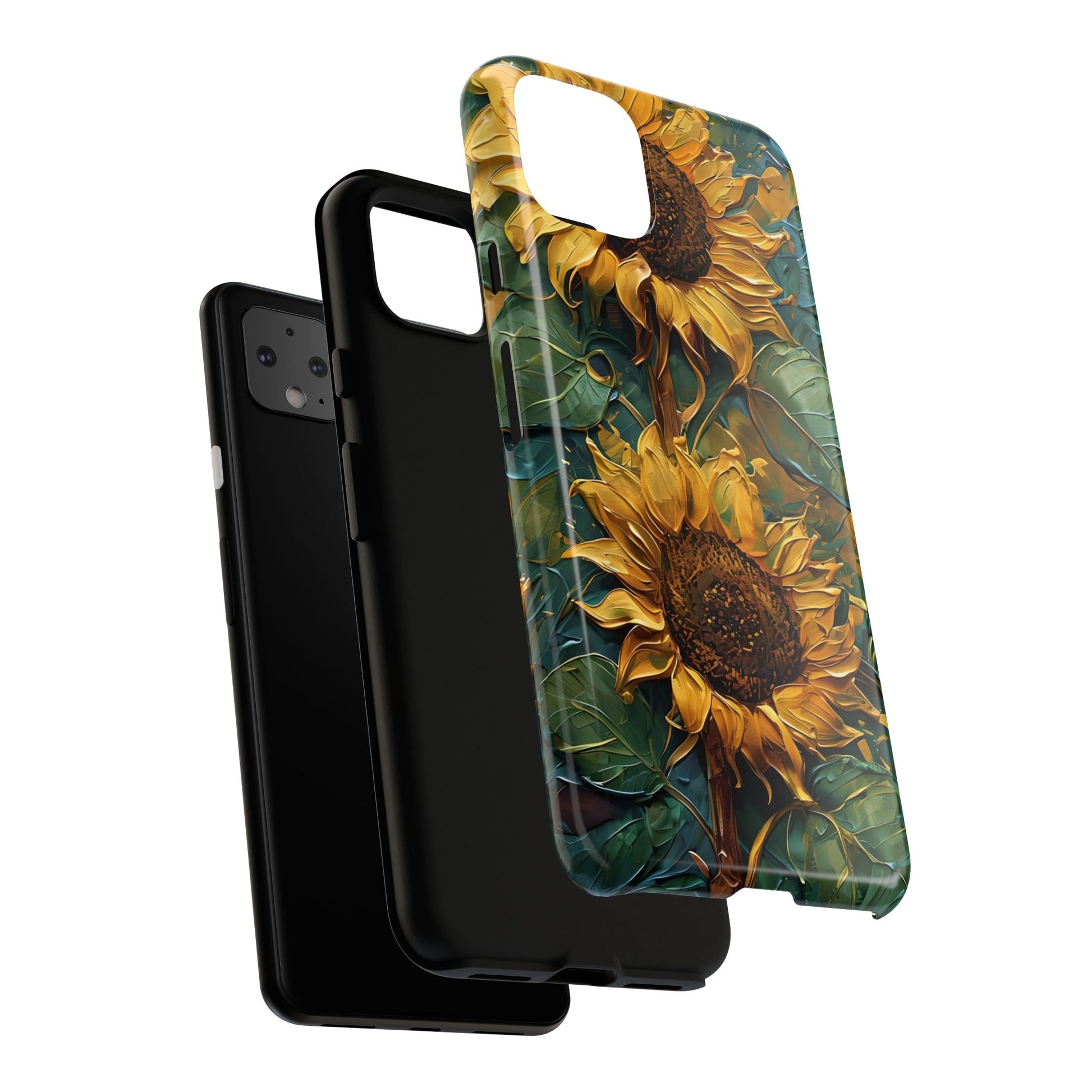 Sunflower Tough Phone Case - Floral Protection, Gift for Nature Lovers, Customizable, Summer Vibes, Eco-Friendly Accessories