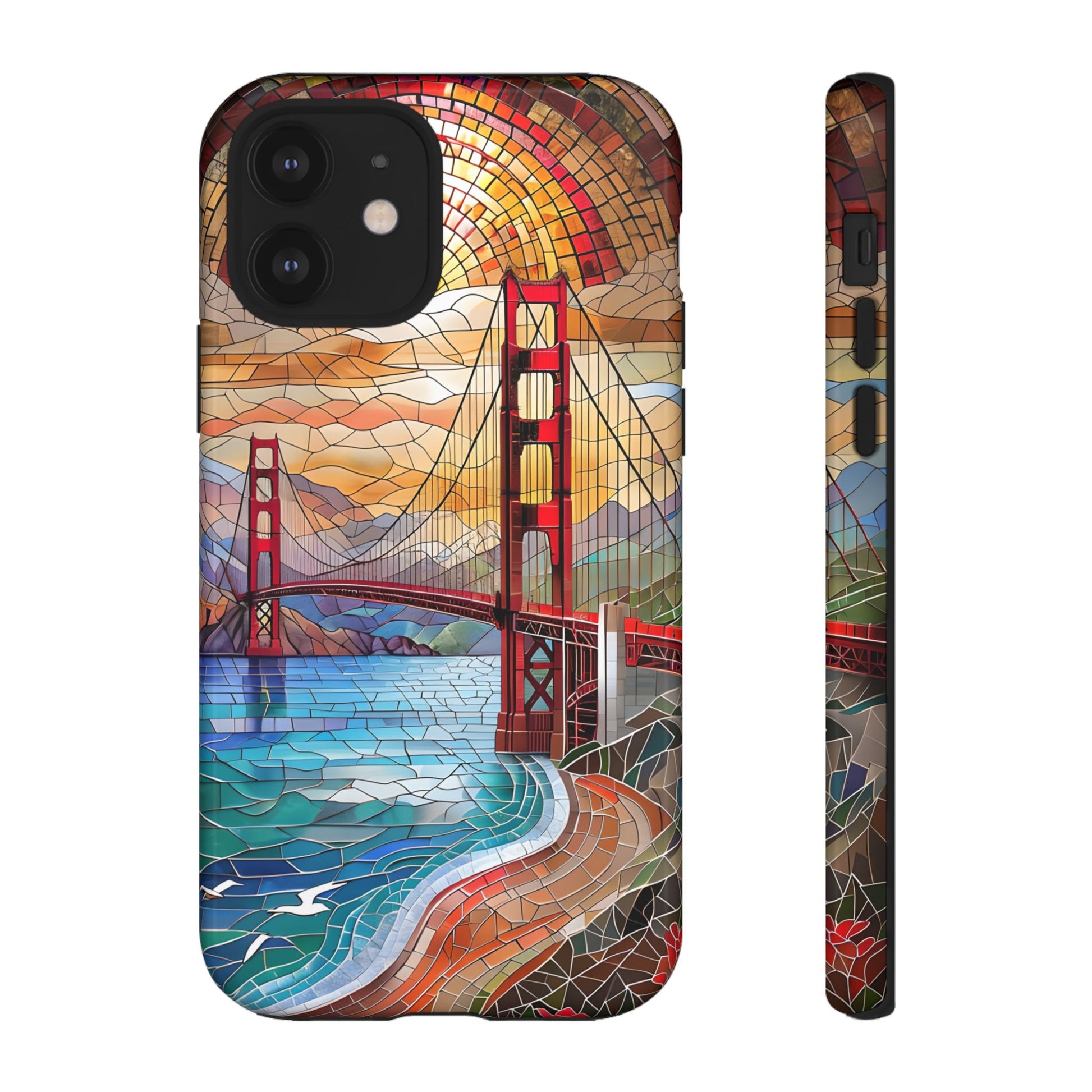Golden Gate Bridge Phone Case, Artistic Phone Cover, Unique Gift for Travelers, Vibrant Cell Phone Accessory, Nature-Inspired Design