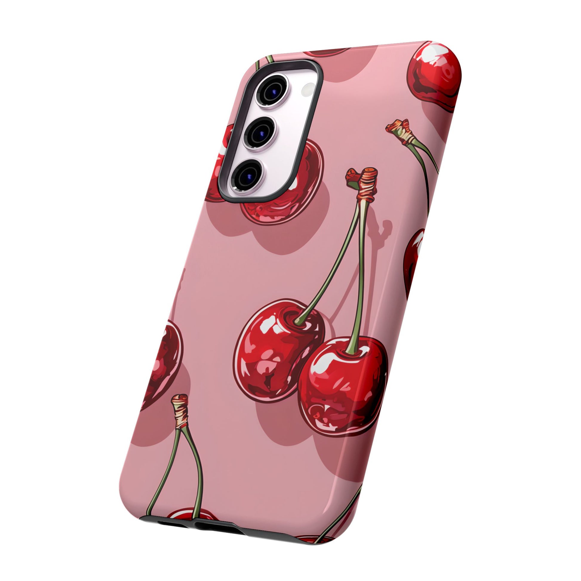 Cherry Blossom Phone Case, Tough Phone Cover, Cute Cherry Design, Summer Vibes, Phone Accessory, Gift for Her