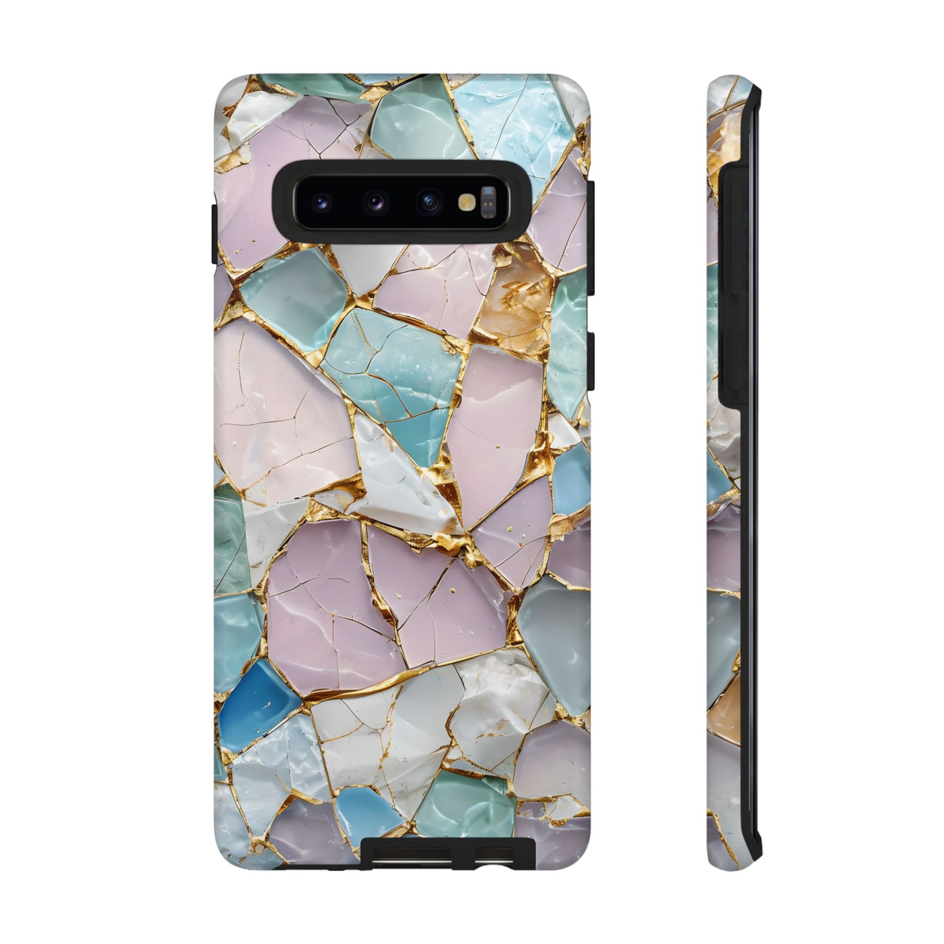Colorful Phone Case - Tough Cases with Elegant Marble Design, Stylish Cover for Everyday Use, Gift for Her, Tech Accessory