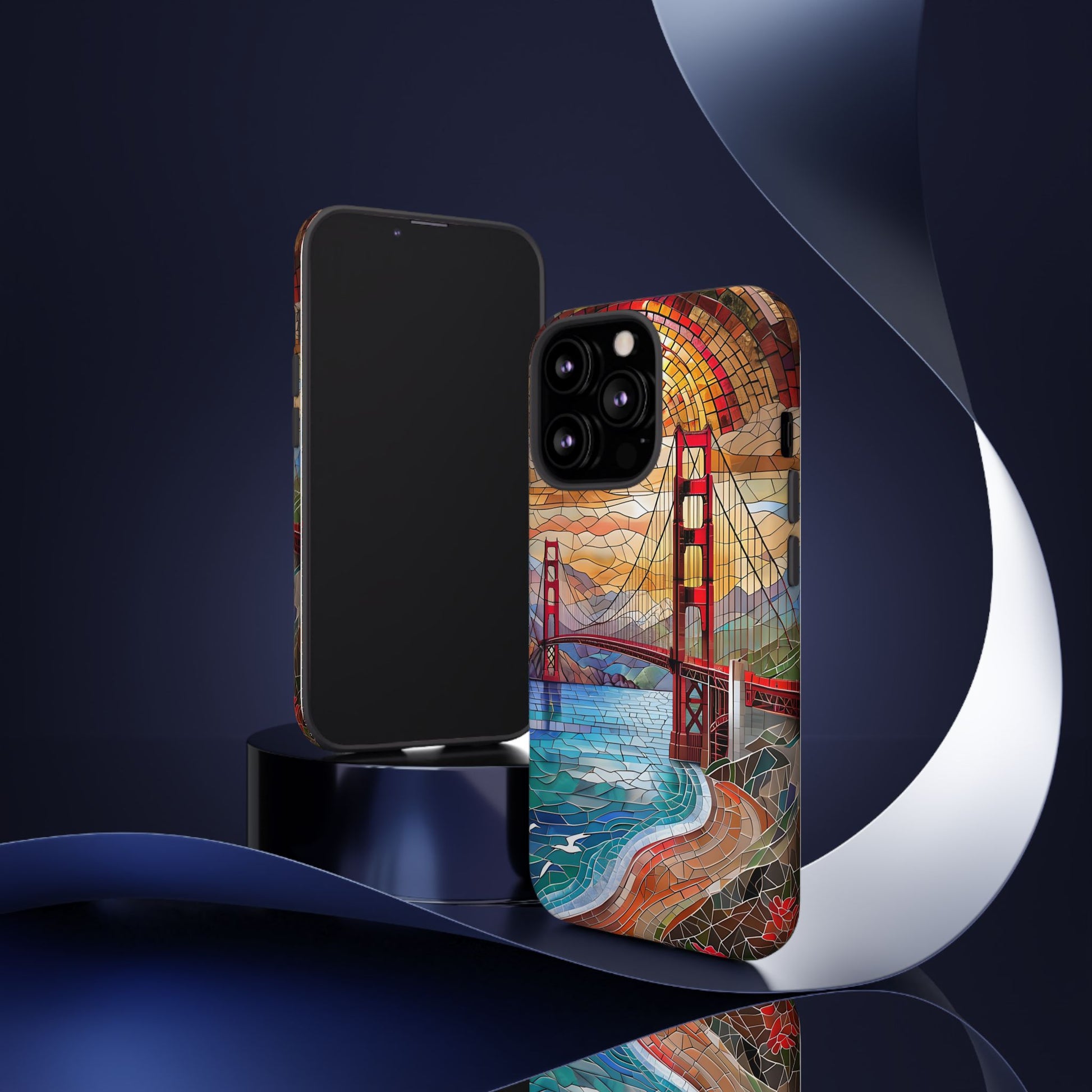 Golden Gate Bridge Phone Case, Artistic Phone Cover, Unique Gift for Travelers, Vibrant Cell Phone Accessory, Nature-Inspired Design