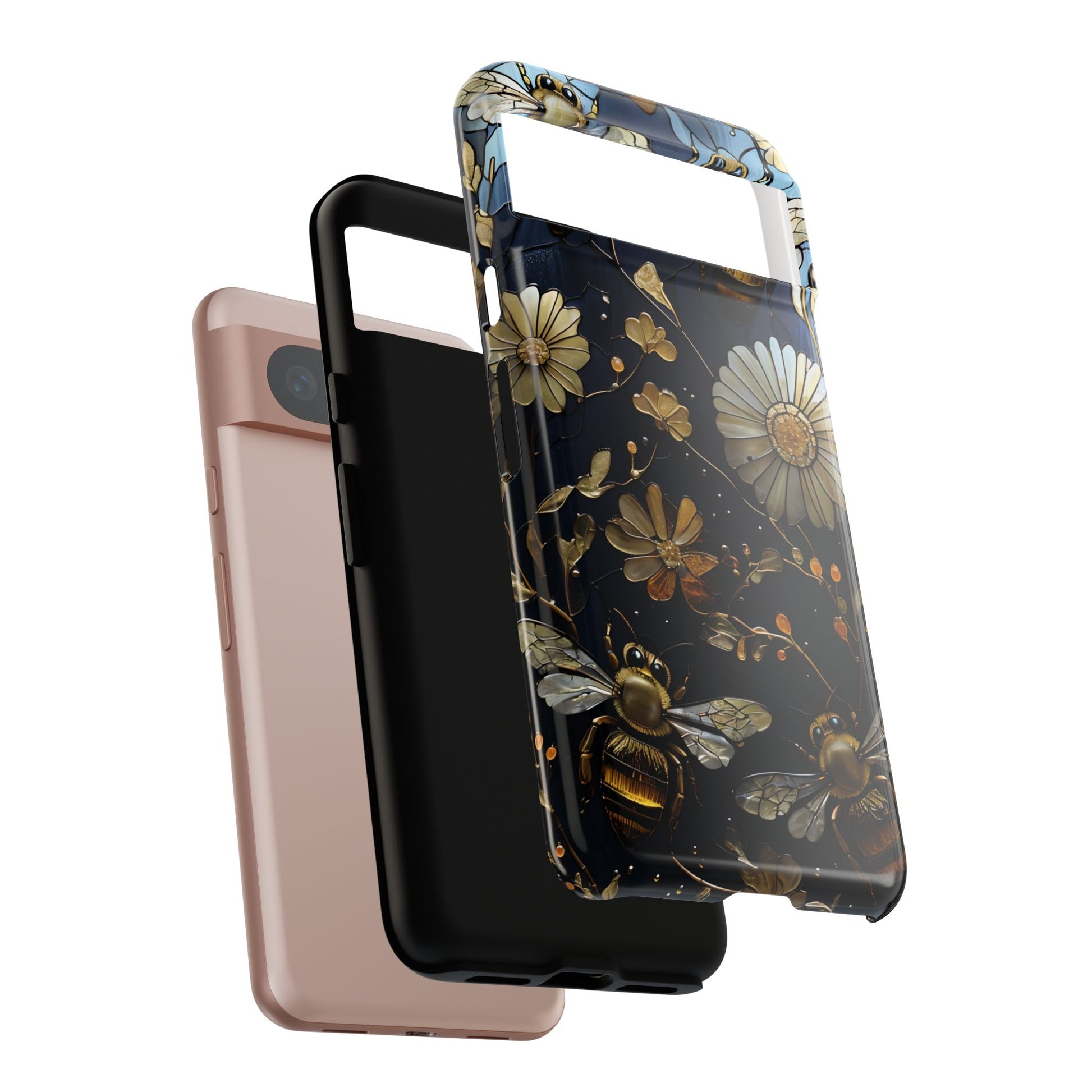 Bee & Flower Phone Cases - Tough, Stylish Protection, Gifts for Nature Lovers, Floral Phone Accessories, Cute Cases for All Ages