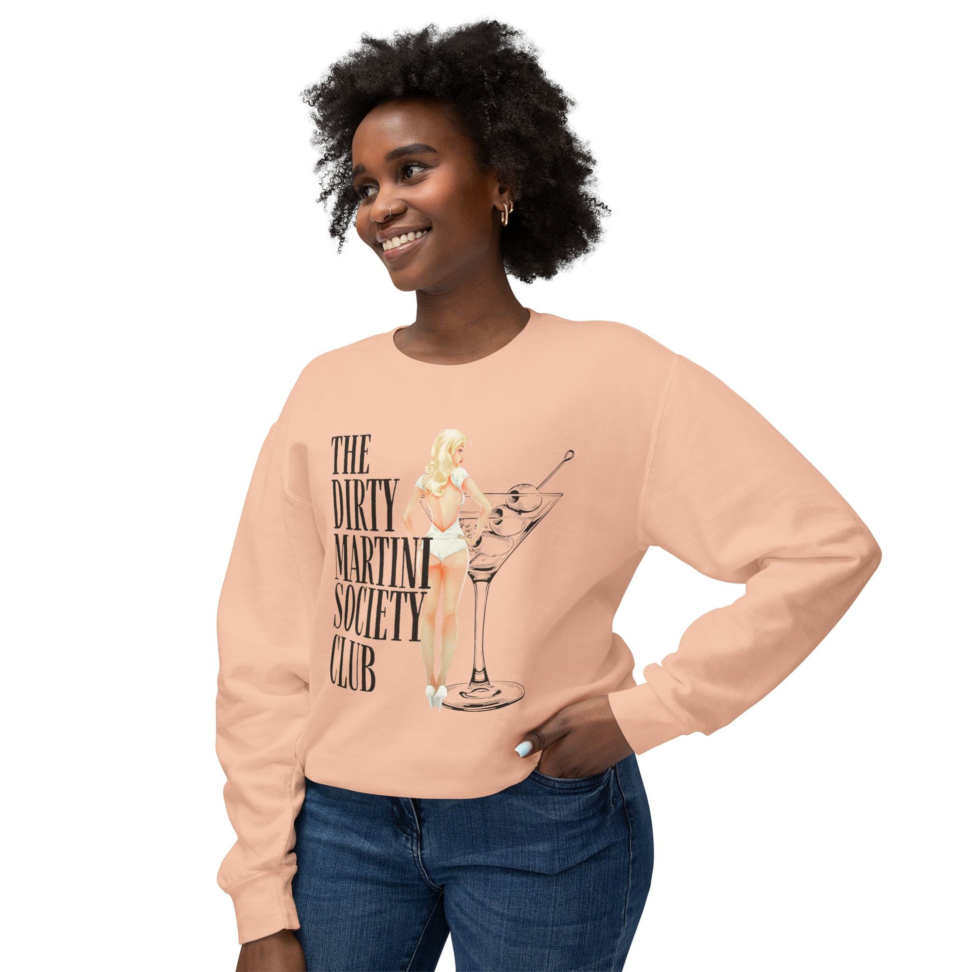 The Dirty Martini Society Club Unisex Crewneck Sweatshirt, Funny Party Gift, Cocktail Lover Apparel, Cozy Outing Top, Trendy Fashion [...]
