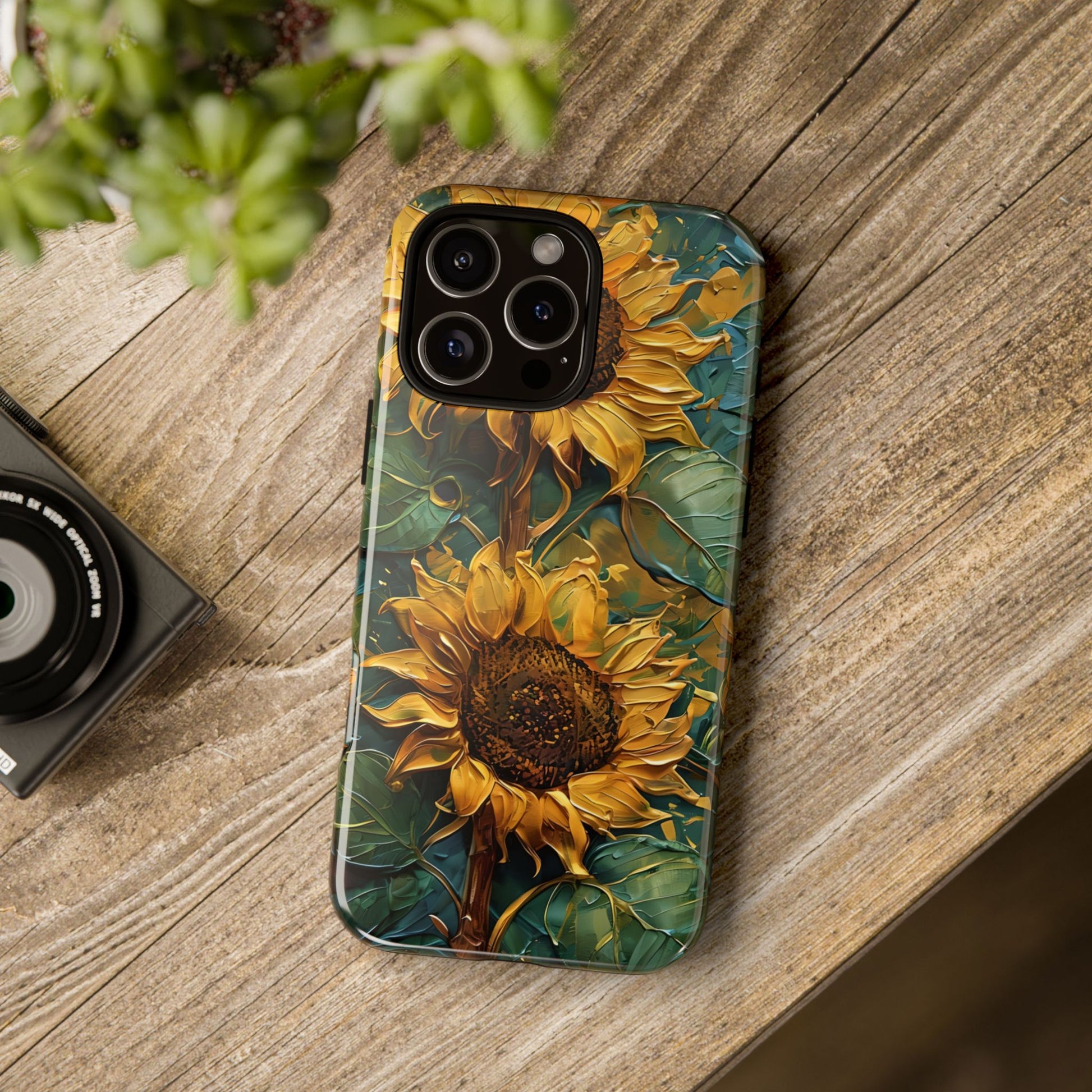 Sunflower Tough Phone Case - Floral Protection, Gift for Nature Lovers, Customizable, Summer Vibes, Eco-Friendly Accessories