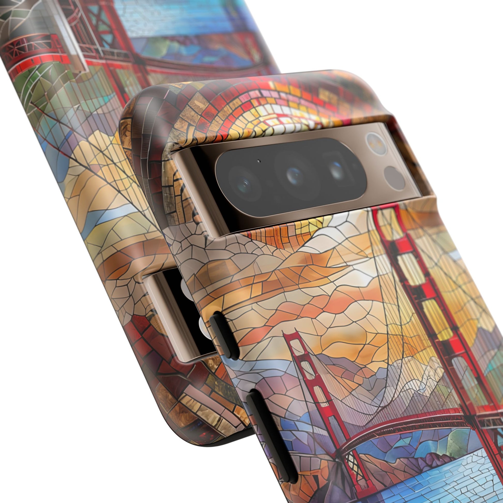 Golden Gate Bridge Phone Case, Artistic Phone Cover, Unique Gift for Travelers, Vibrant Cell Phone Accessory, Nature-Inspired Design