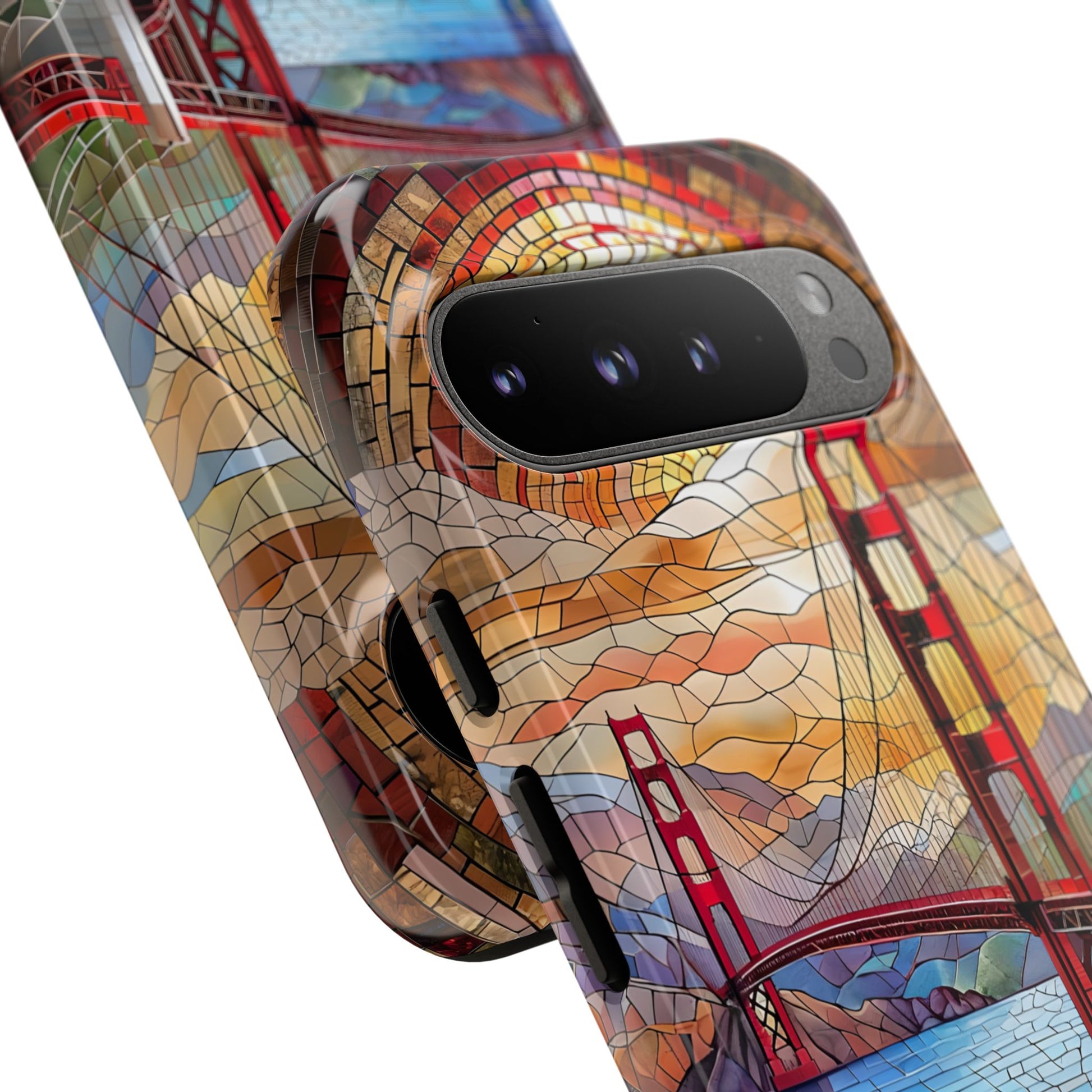 Golden Gate Bridge Phone Case, Artistic Phone Cover, Unique Gift for Travelers, Vibrant Cell Phone Accessory, Nature-Inspired Design