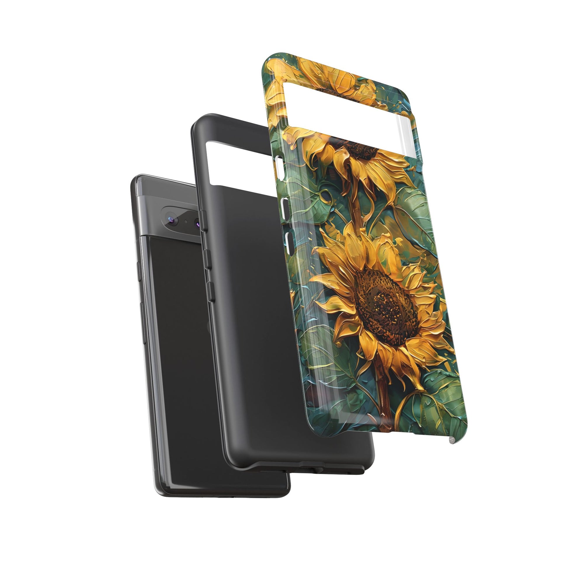 Sunflower Tough Phone Case - Floral Protection, Gift for Nature Lovers, Customizable, Summer Vibes, Eco-Friendly Accessories